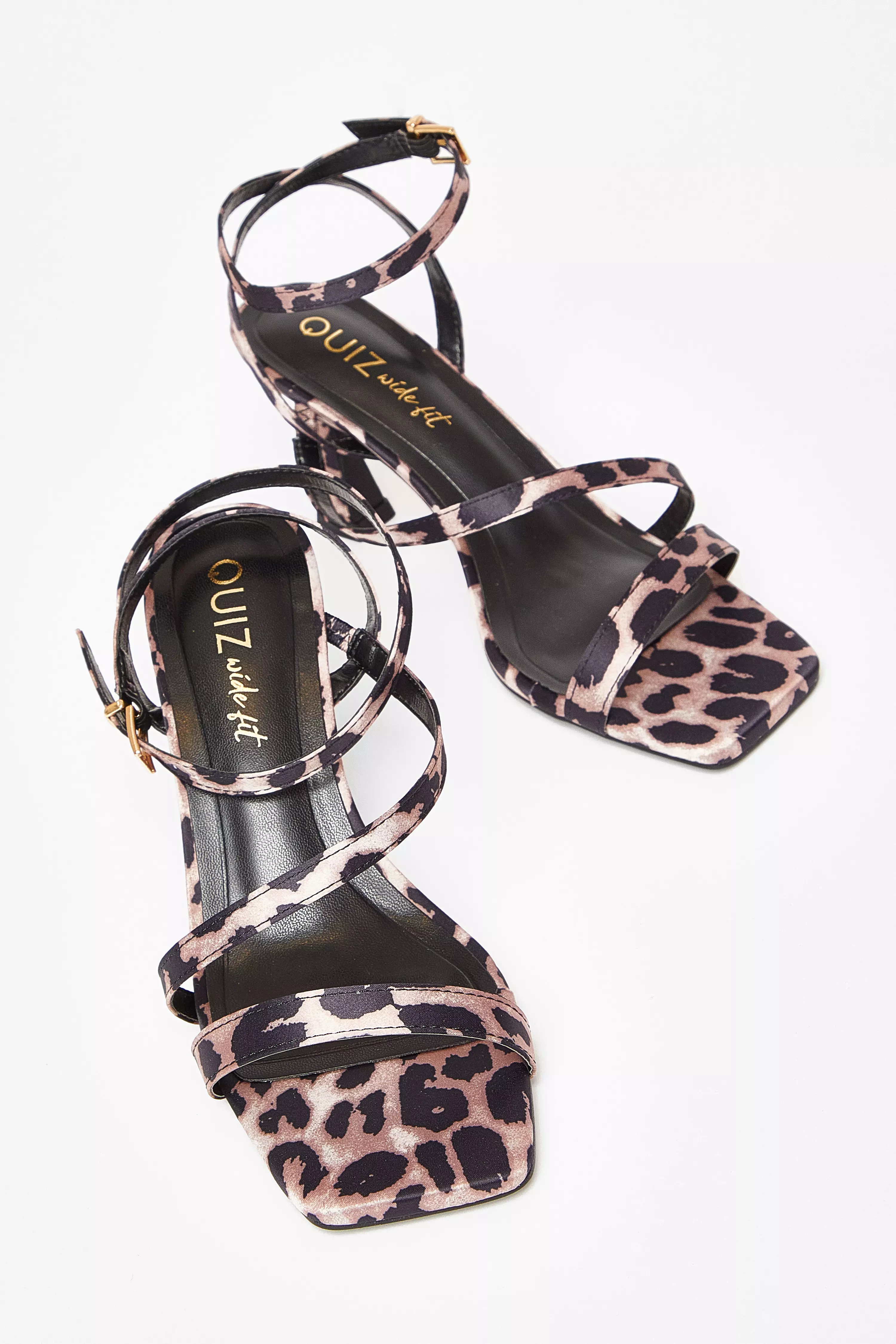 Wide Fit Leopard Print Sandal