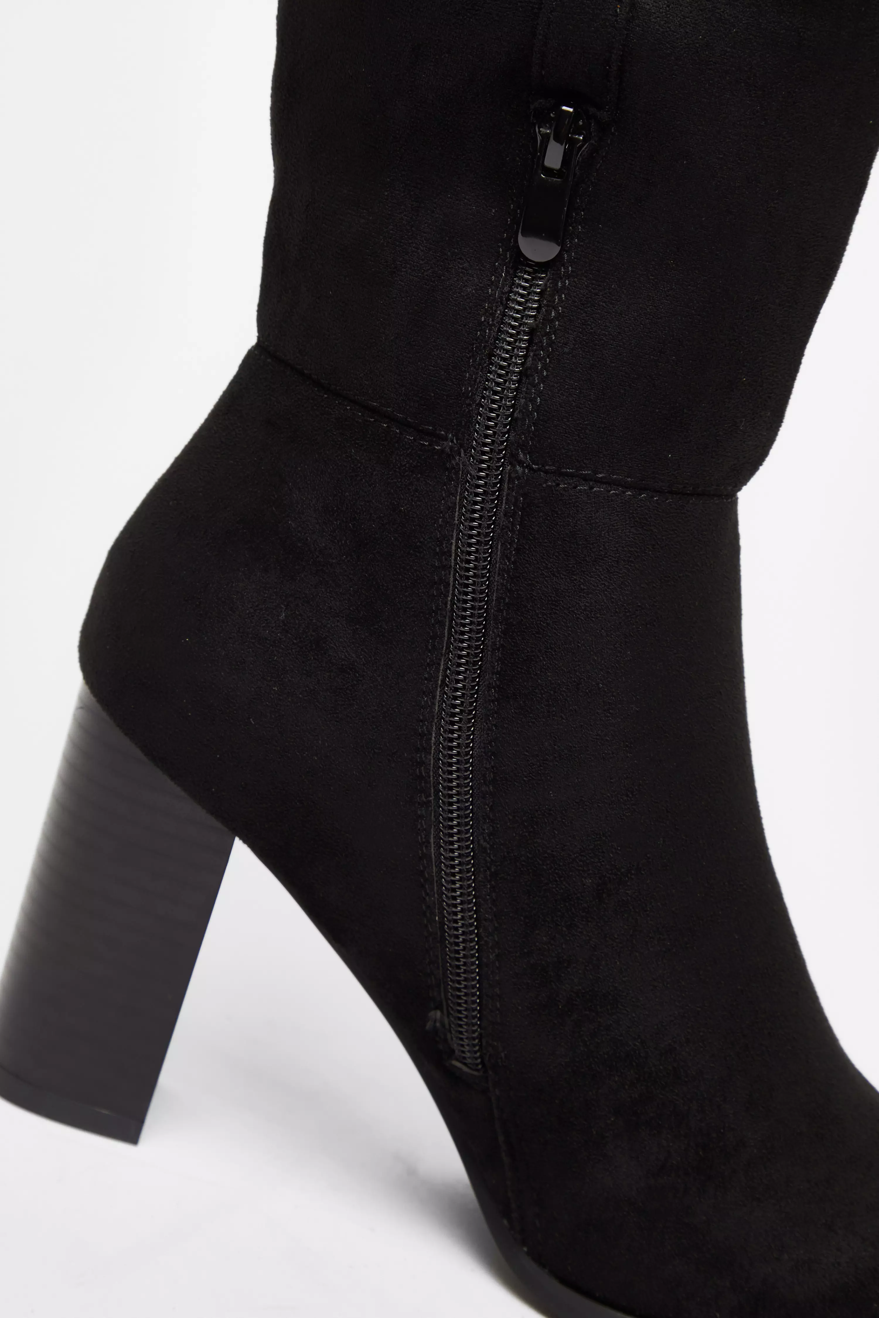 Black Western Knee High Boots