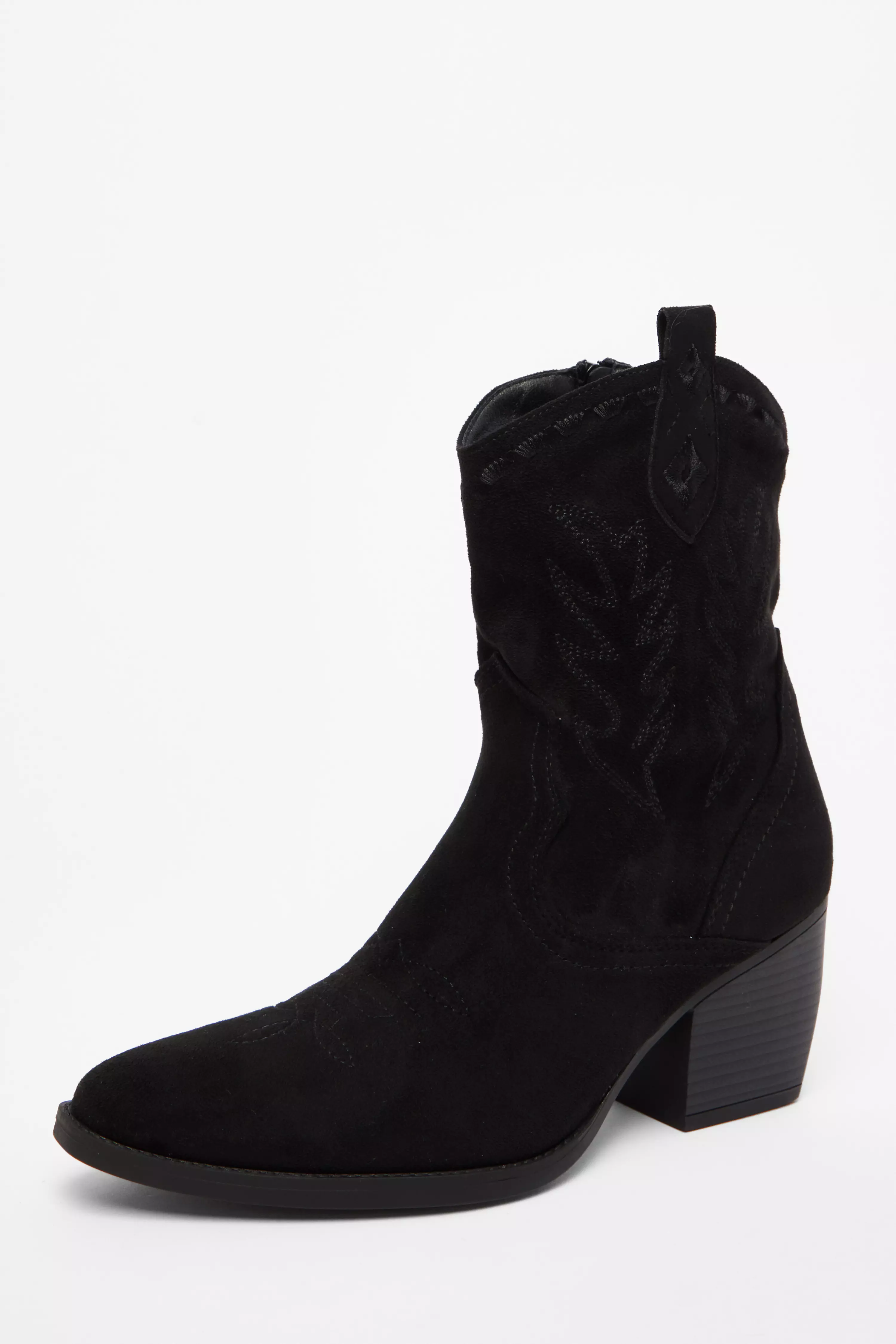 Black Western Ankle Boots