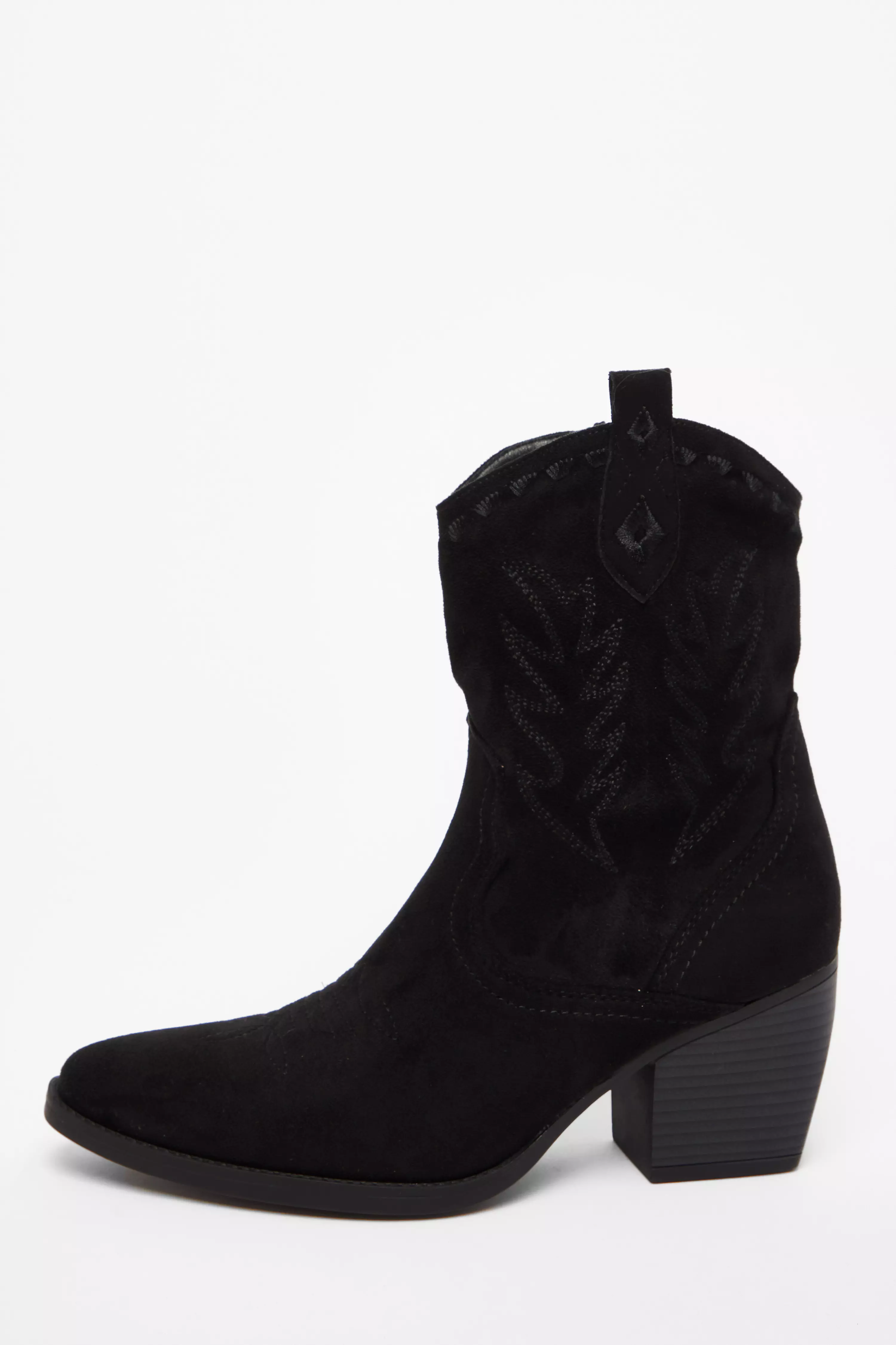 Black Western Ankle Boots