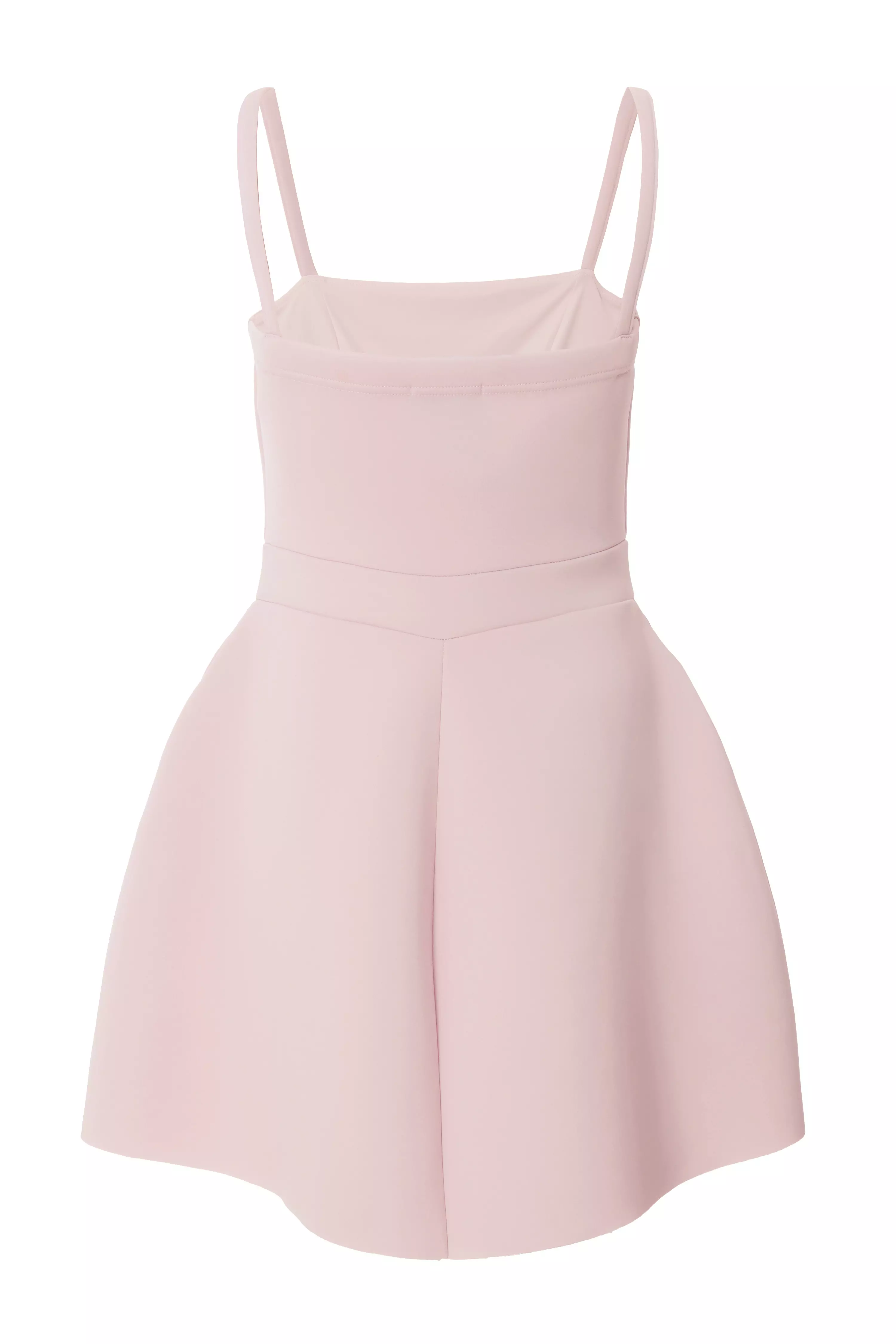 Pale Pink Buckle Mini Dress