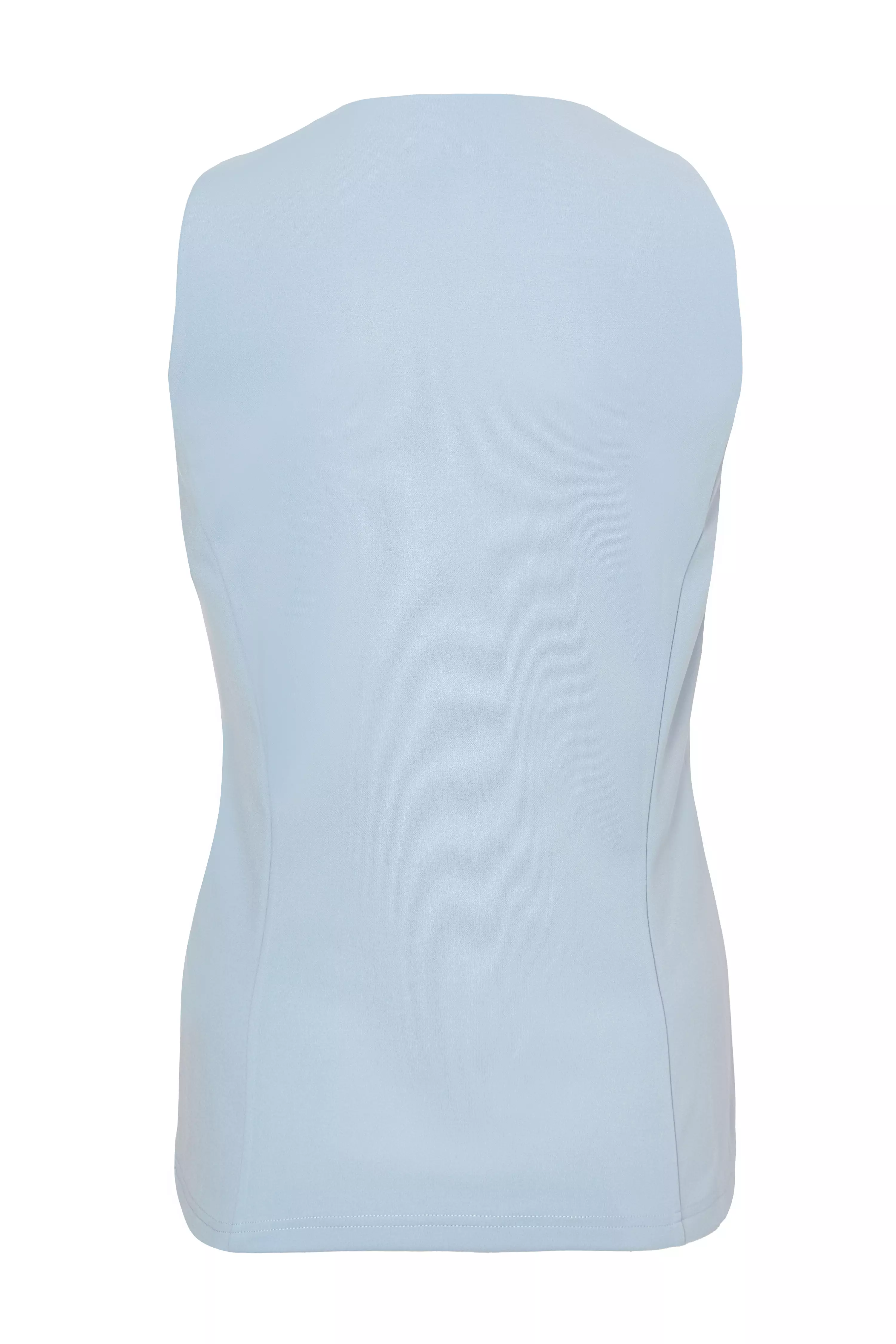 Light Blue Button Front Waistcoat