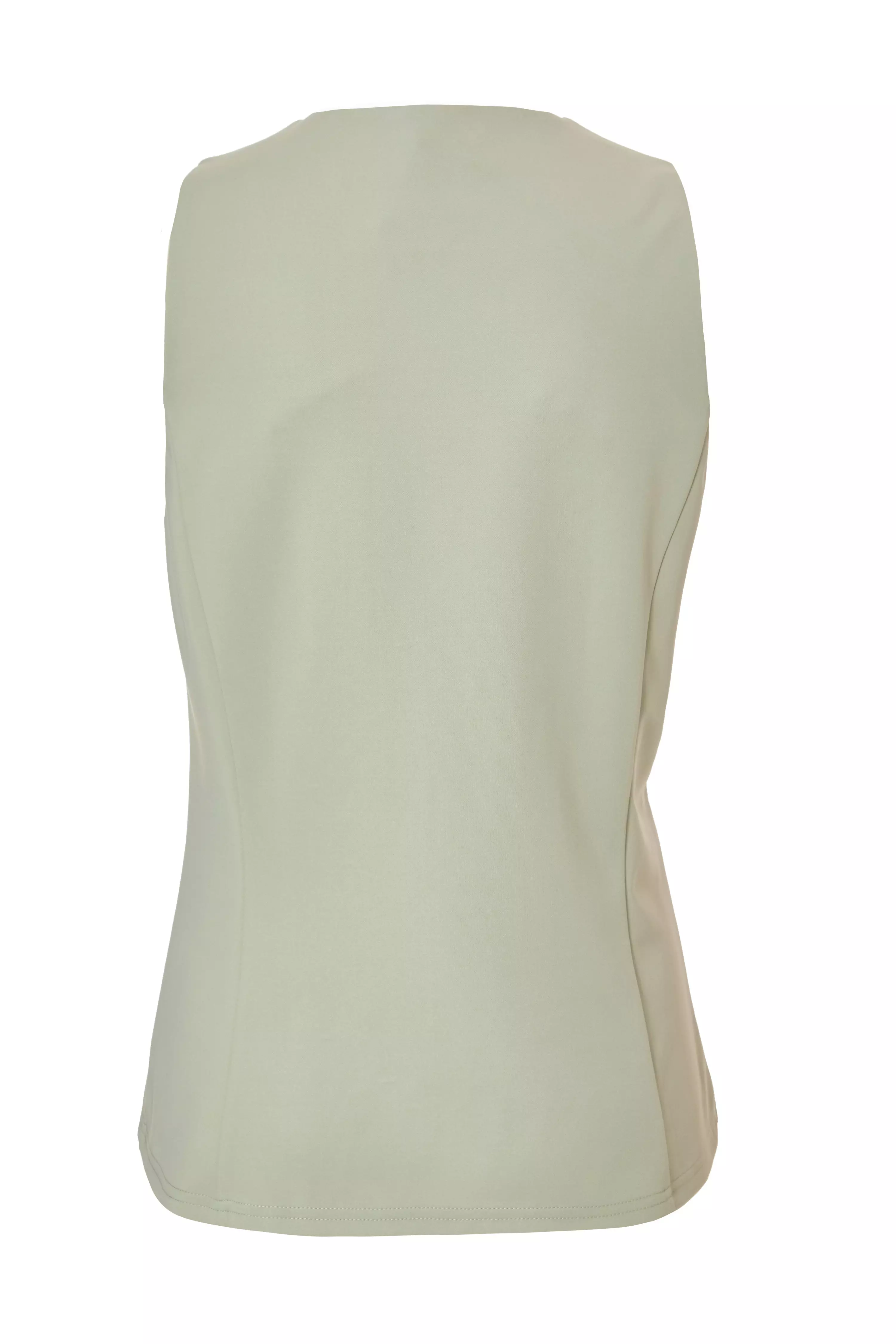 Sage Button Front Waistcoat