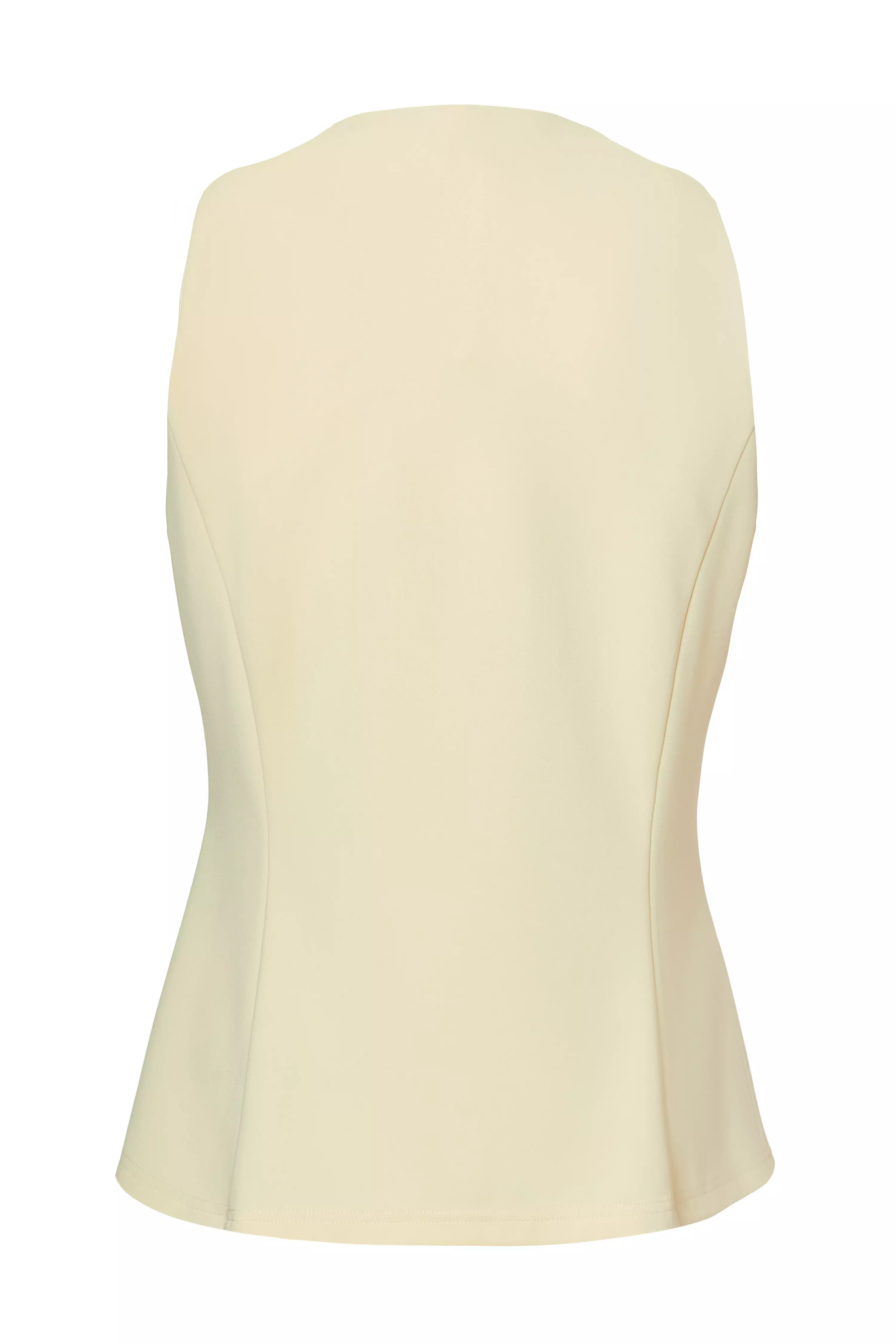 Yellow Button Front Waistcoat