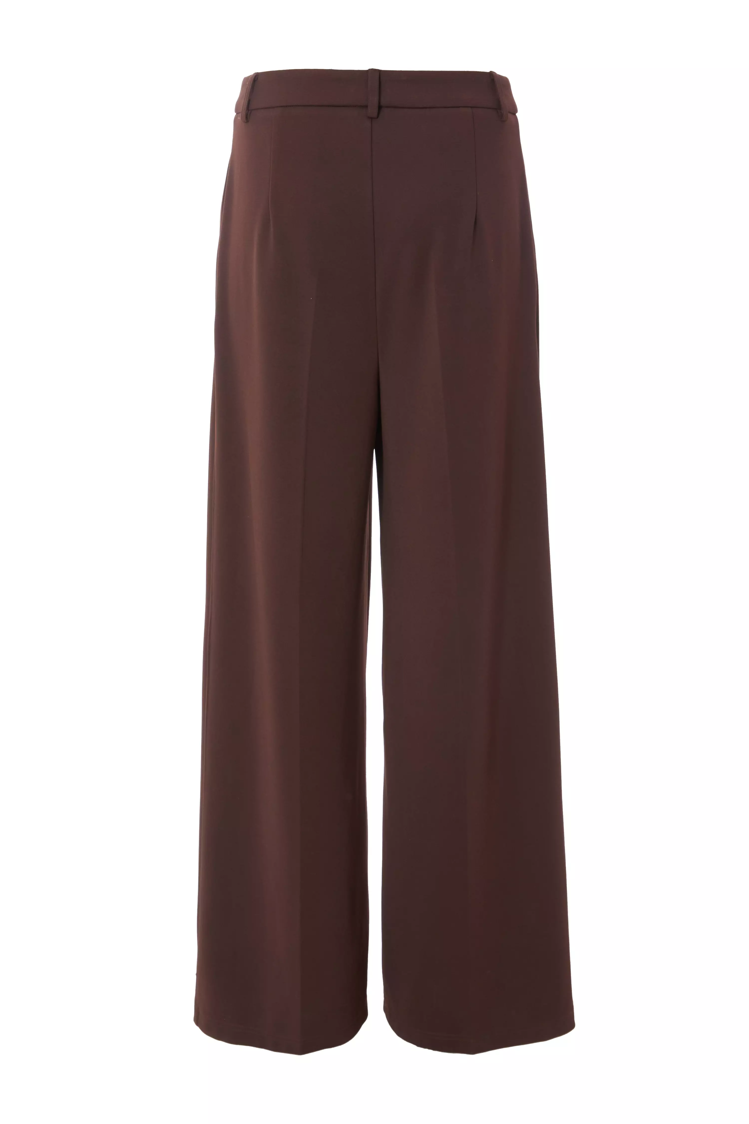 Brown Wide Leg Trousers