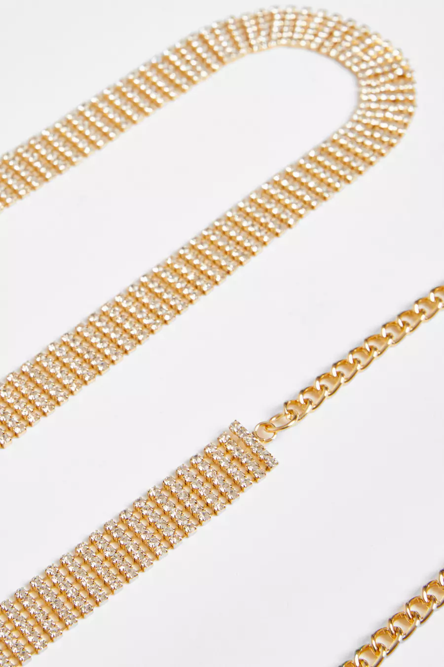 Gold diamante belt best sale