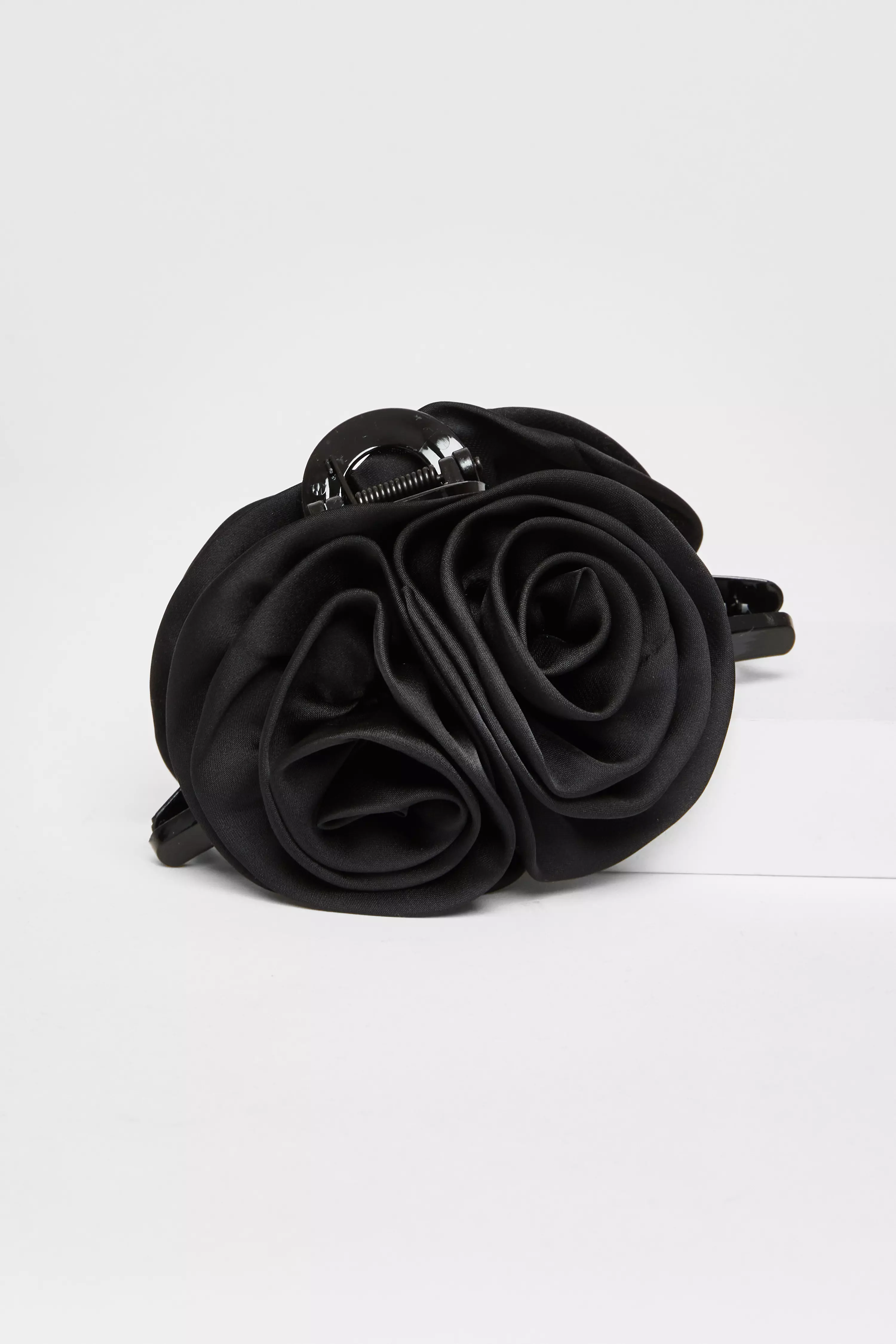 Black Corsage Hair Claw