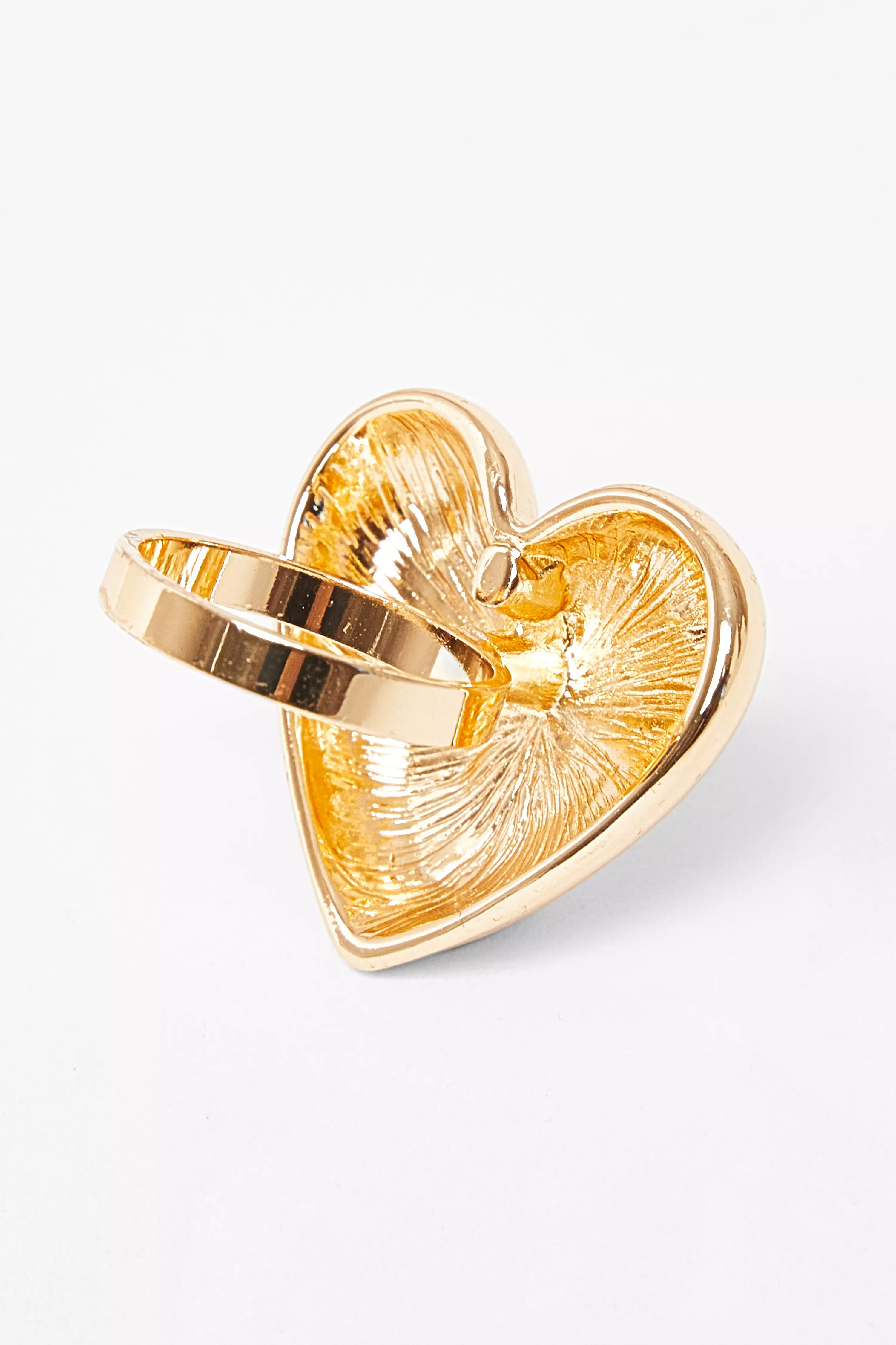 Gold Chunky Heart Ring