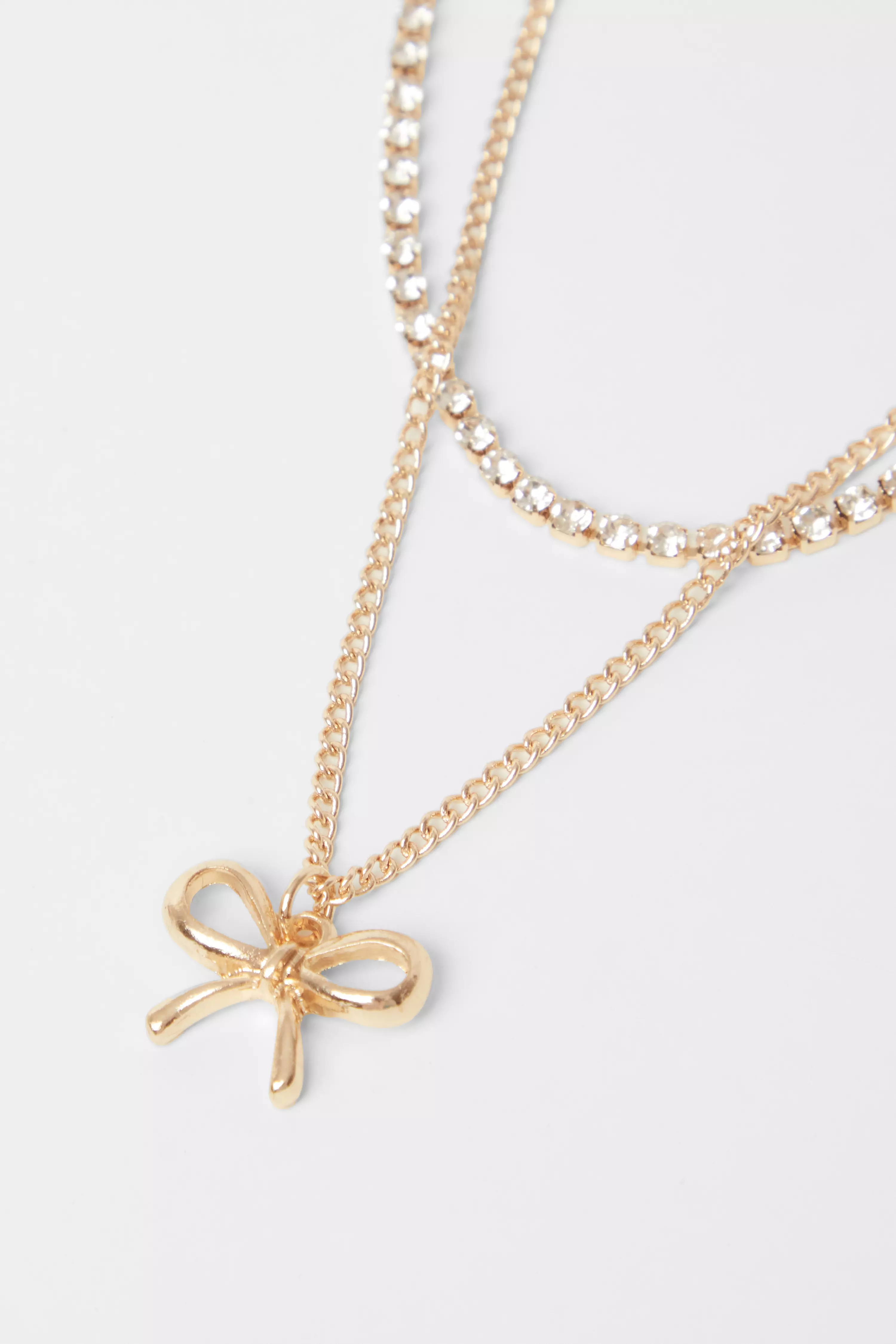Gold Bow Jewellery Set