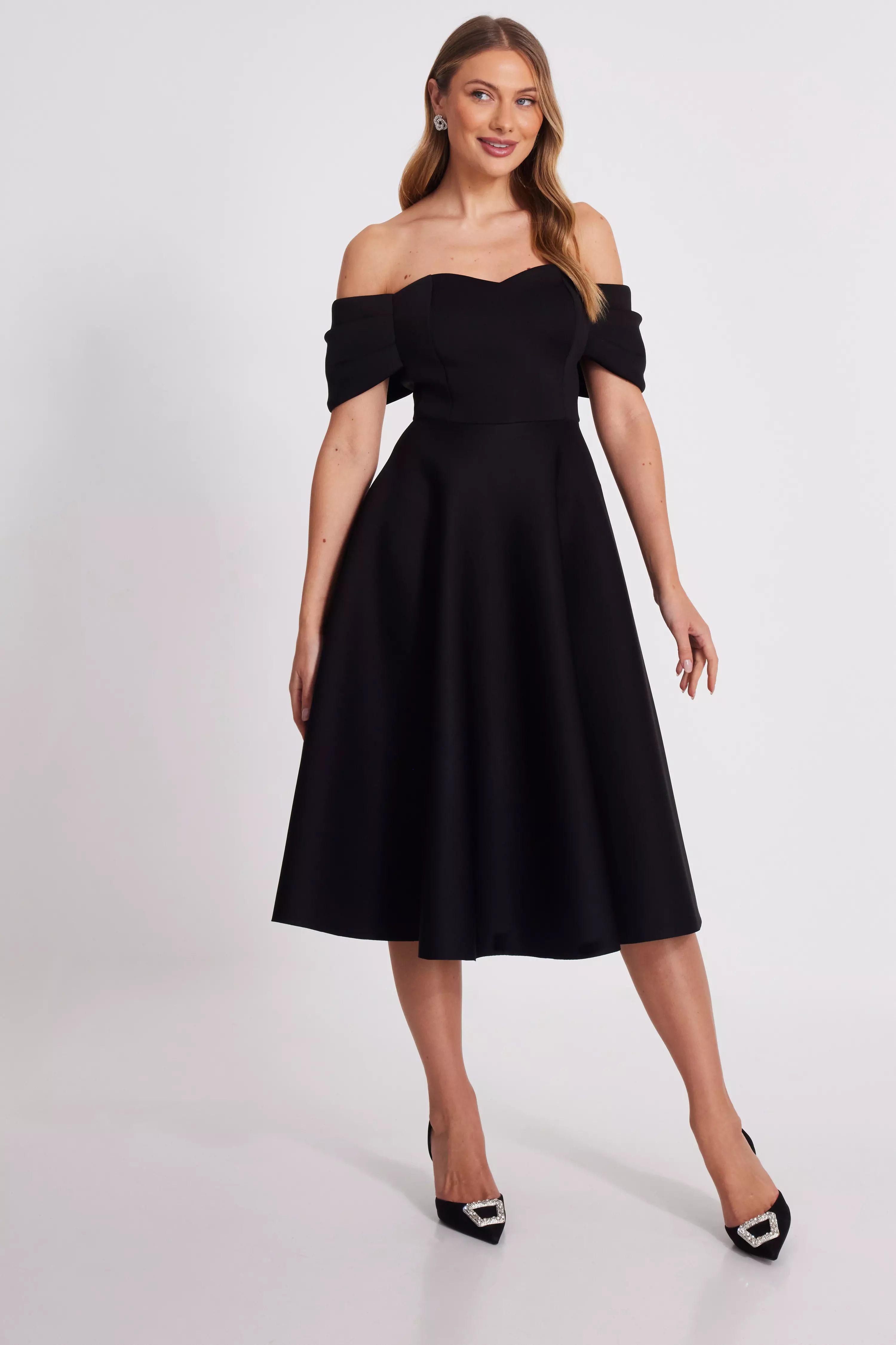 Quiz black evening dresses hotsell