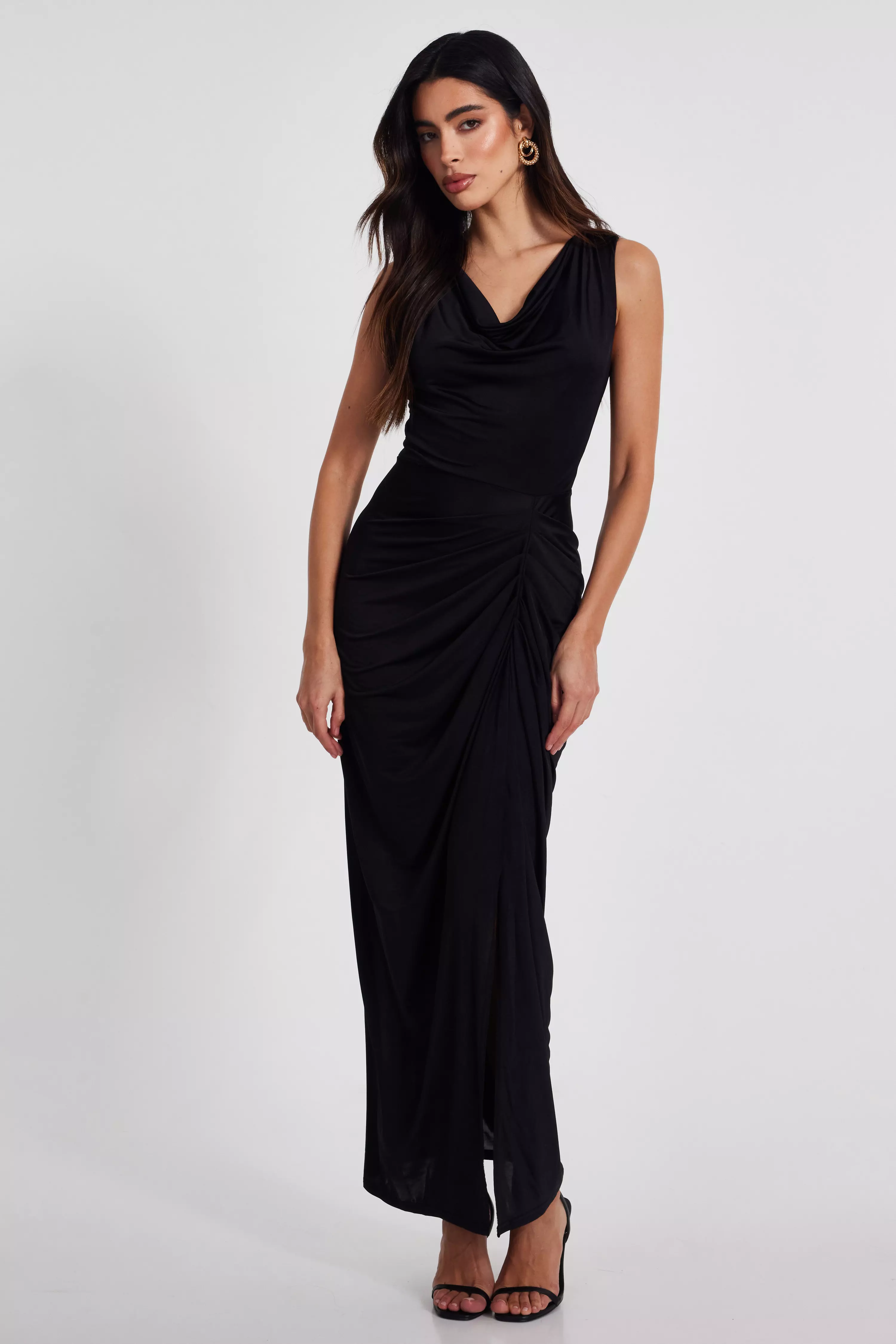 Quiz black tie dresses hotsell