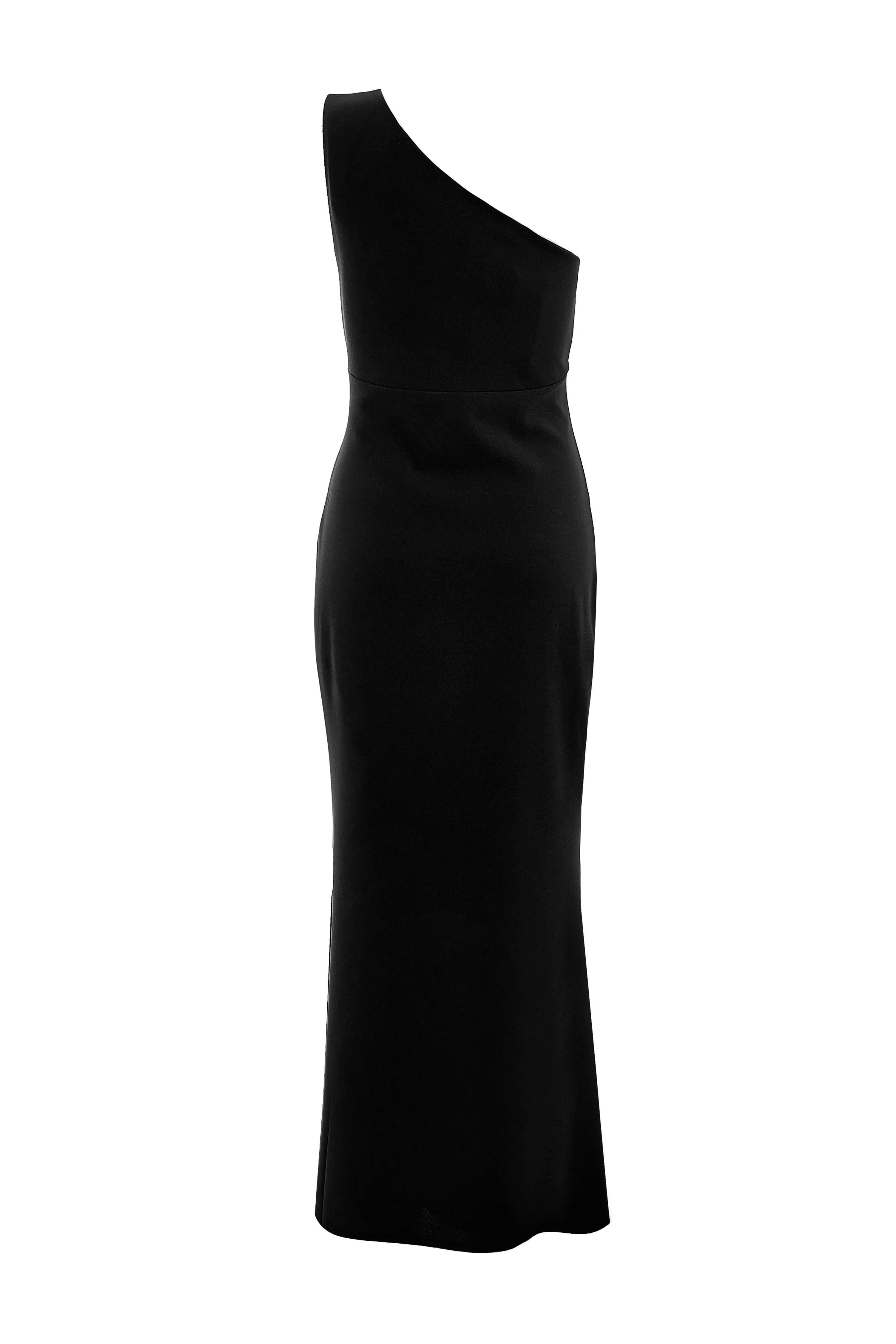 Black Fishtail Midaxi Dress