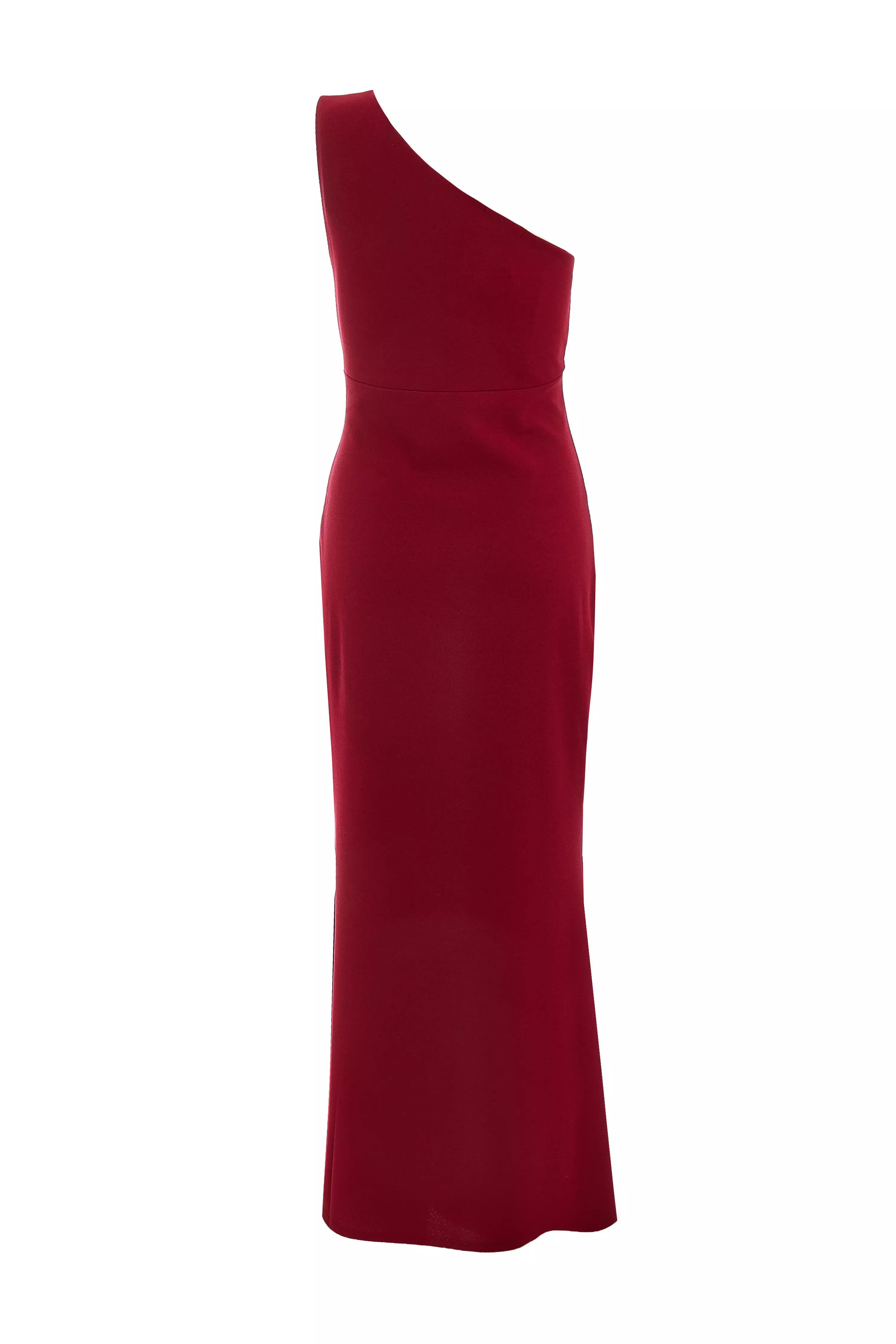 Dark Red Fishtail Midaxi Dress