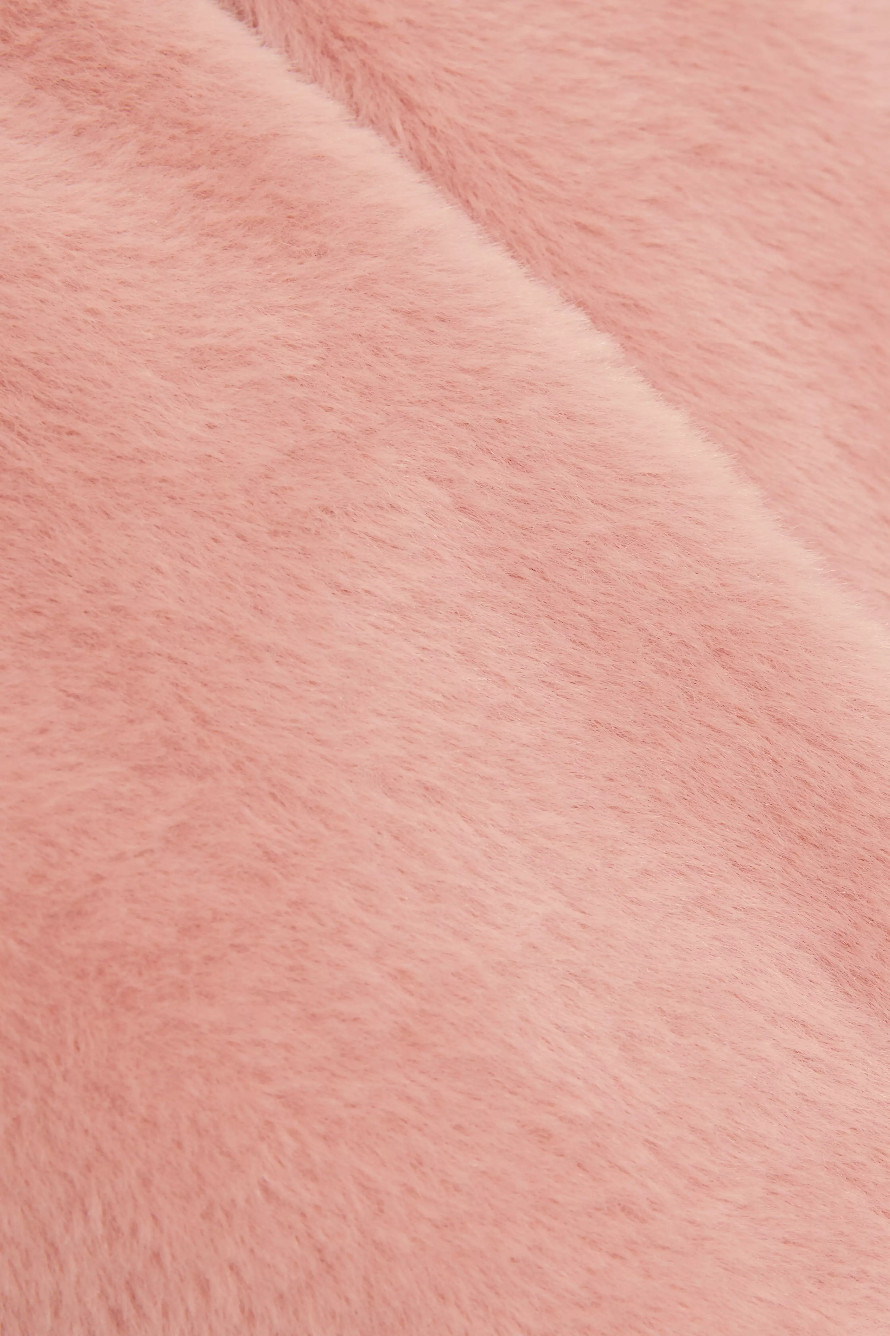 Blush Faux Fur Cropped Cape