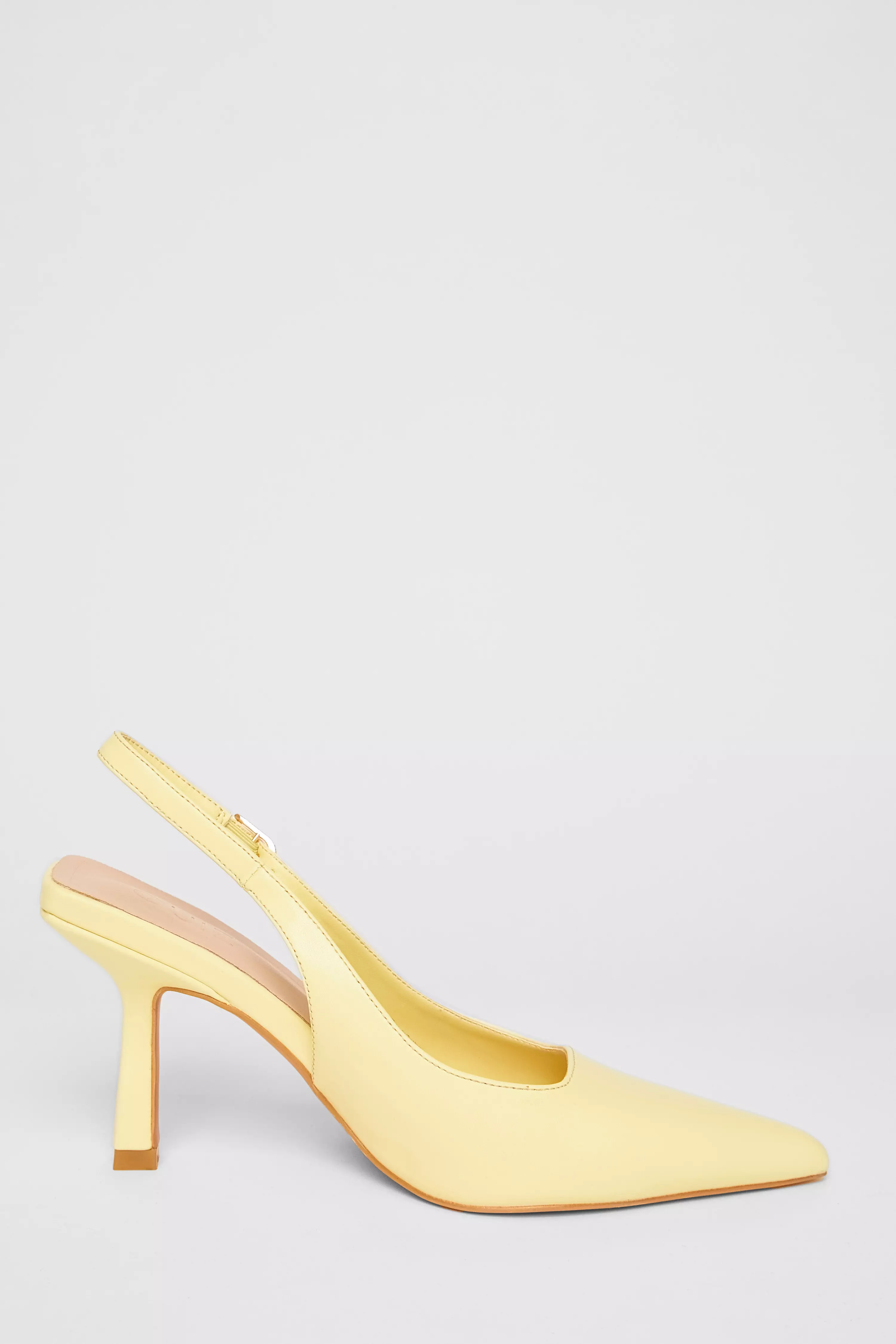 Lemon Sling Back Court Heels