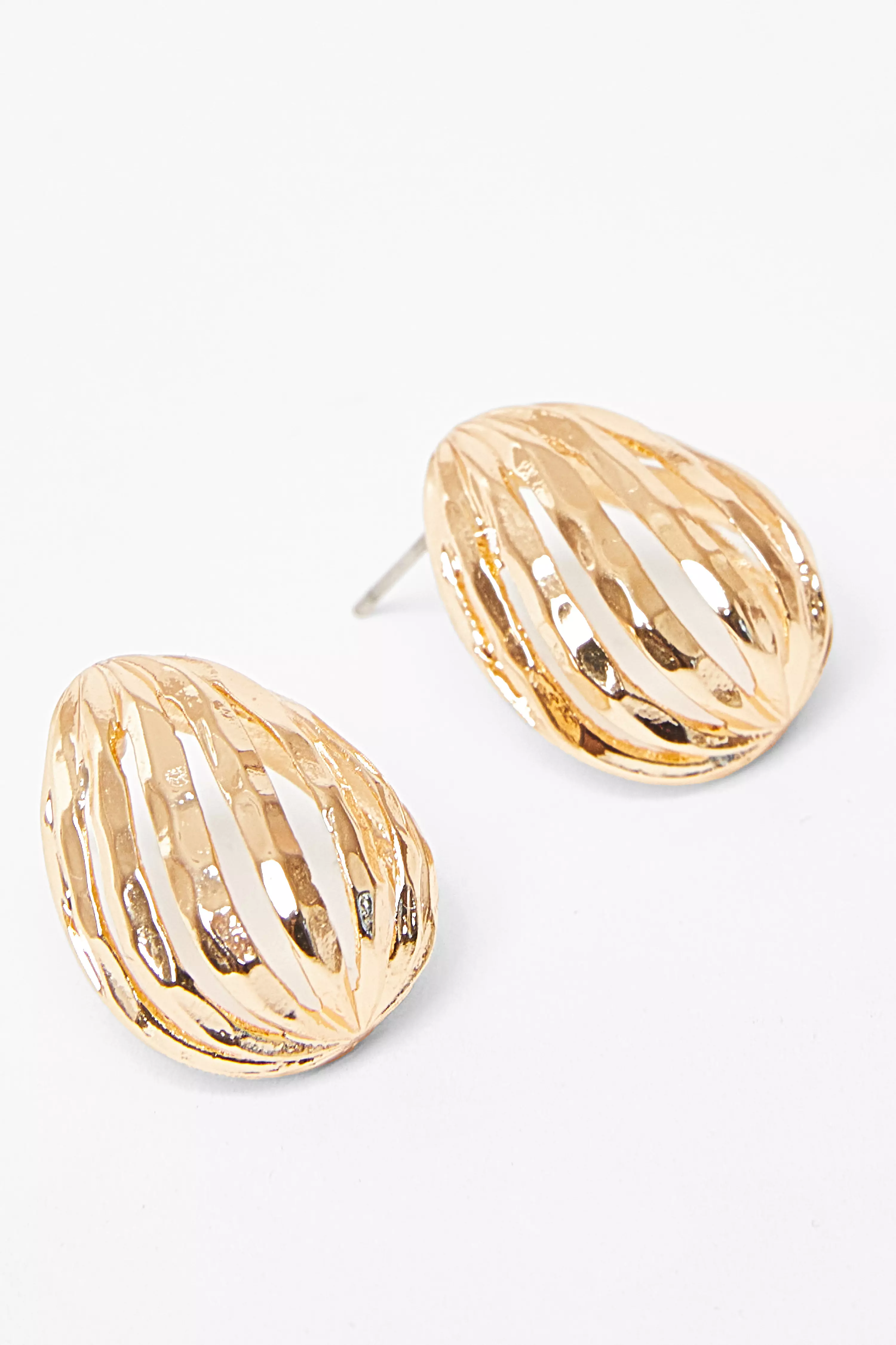 Gold Cut Out Stud Earrings