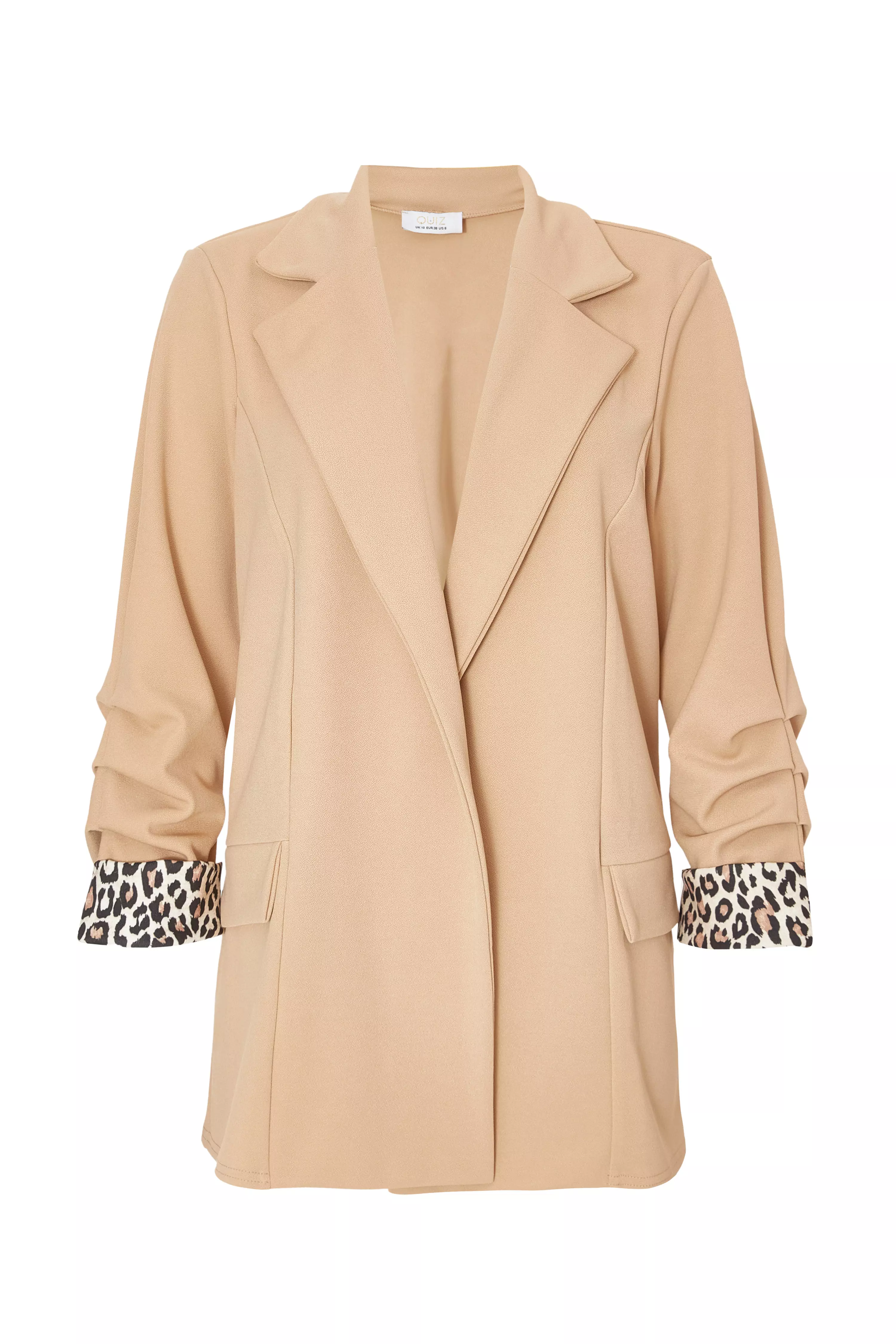 Stone Printed Cuff Blazer