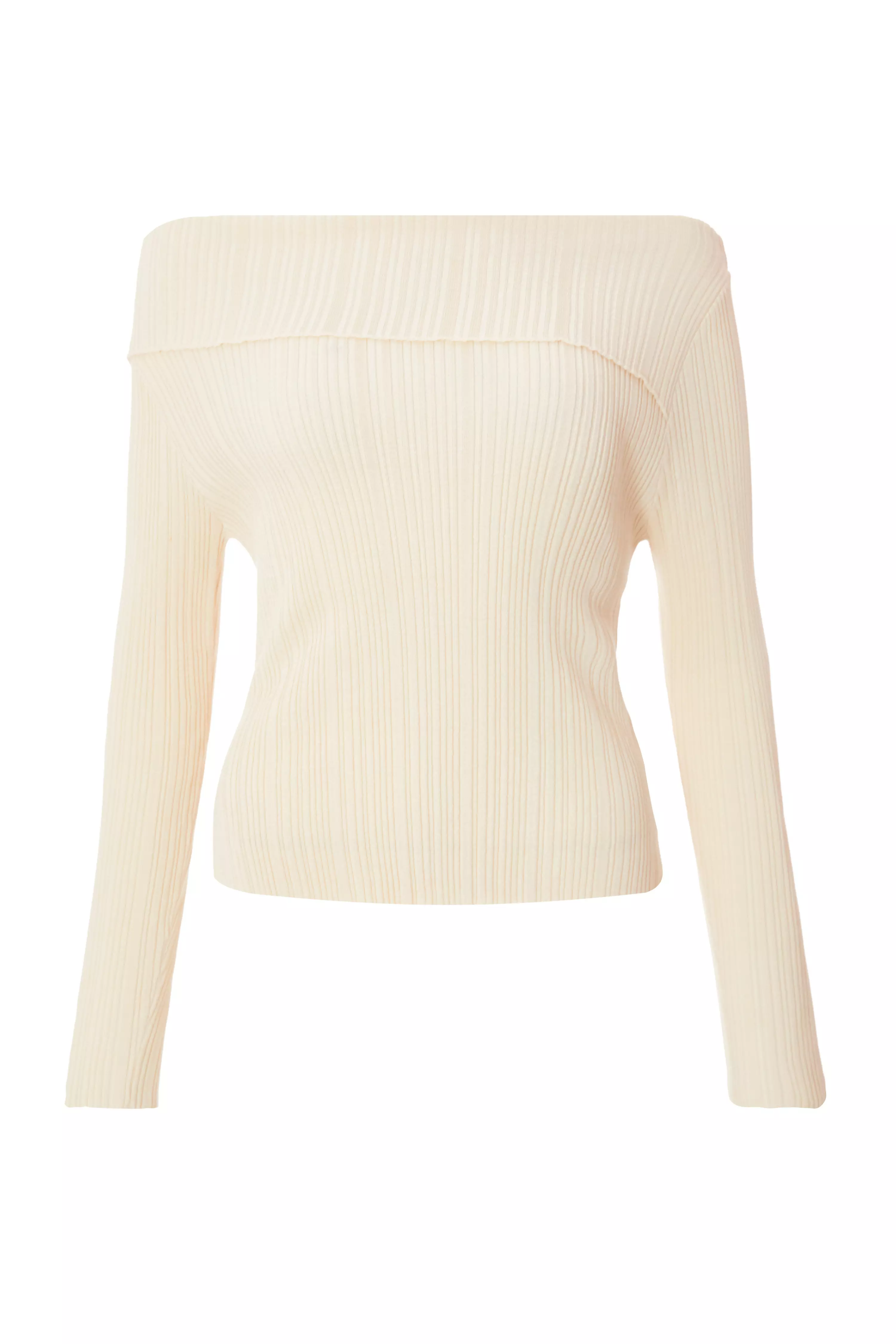 Stone Bardot Knitted Top