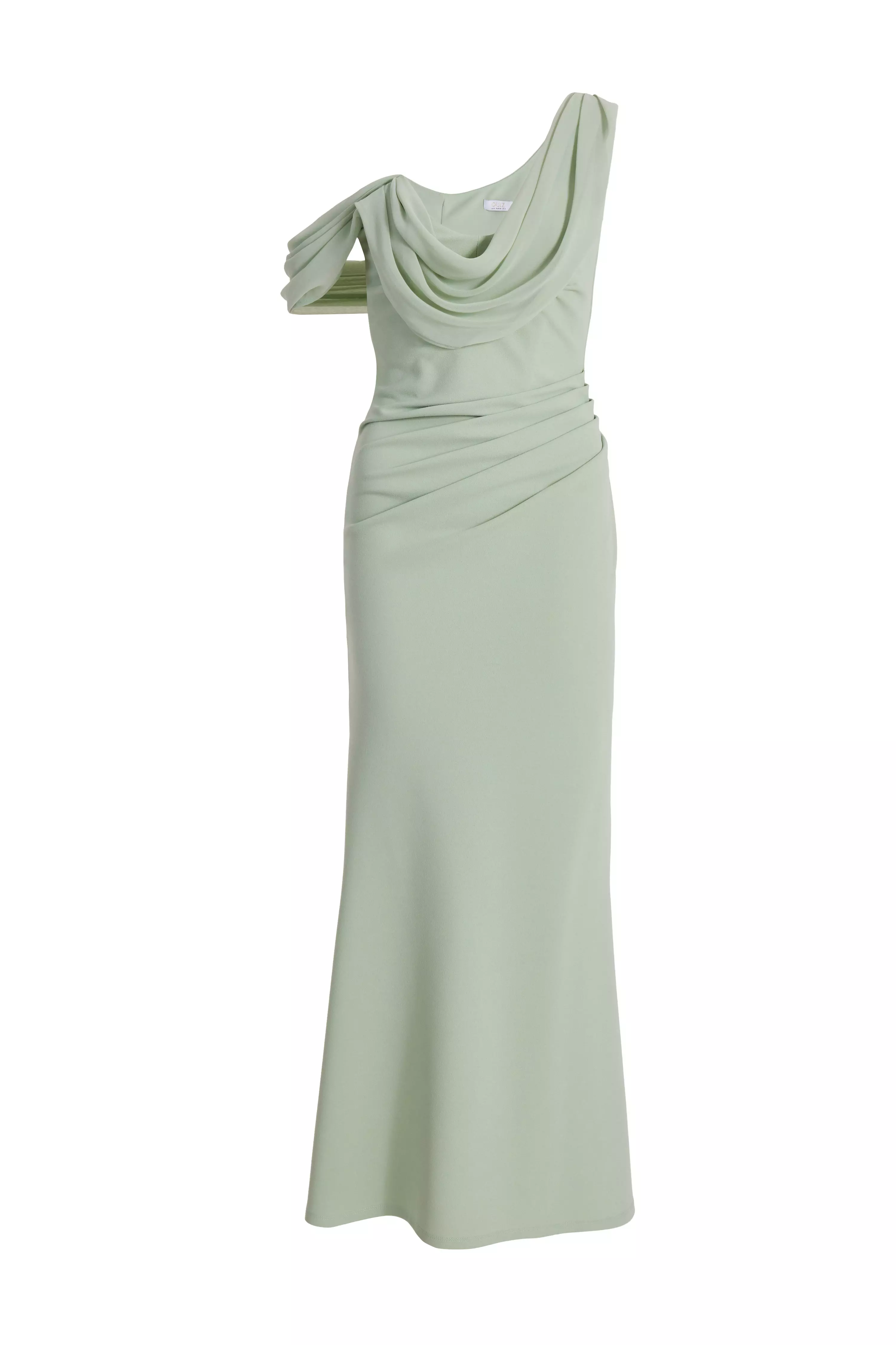 Petite Sage Drop Sleeve Maxi Dress