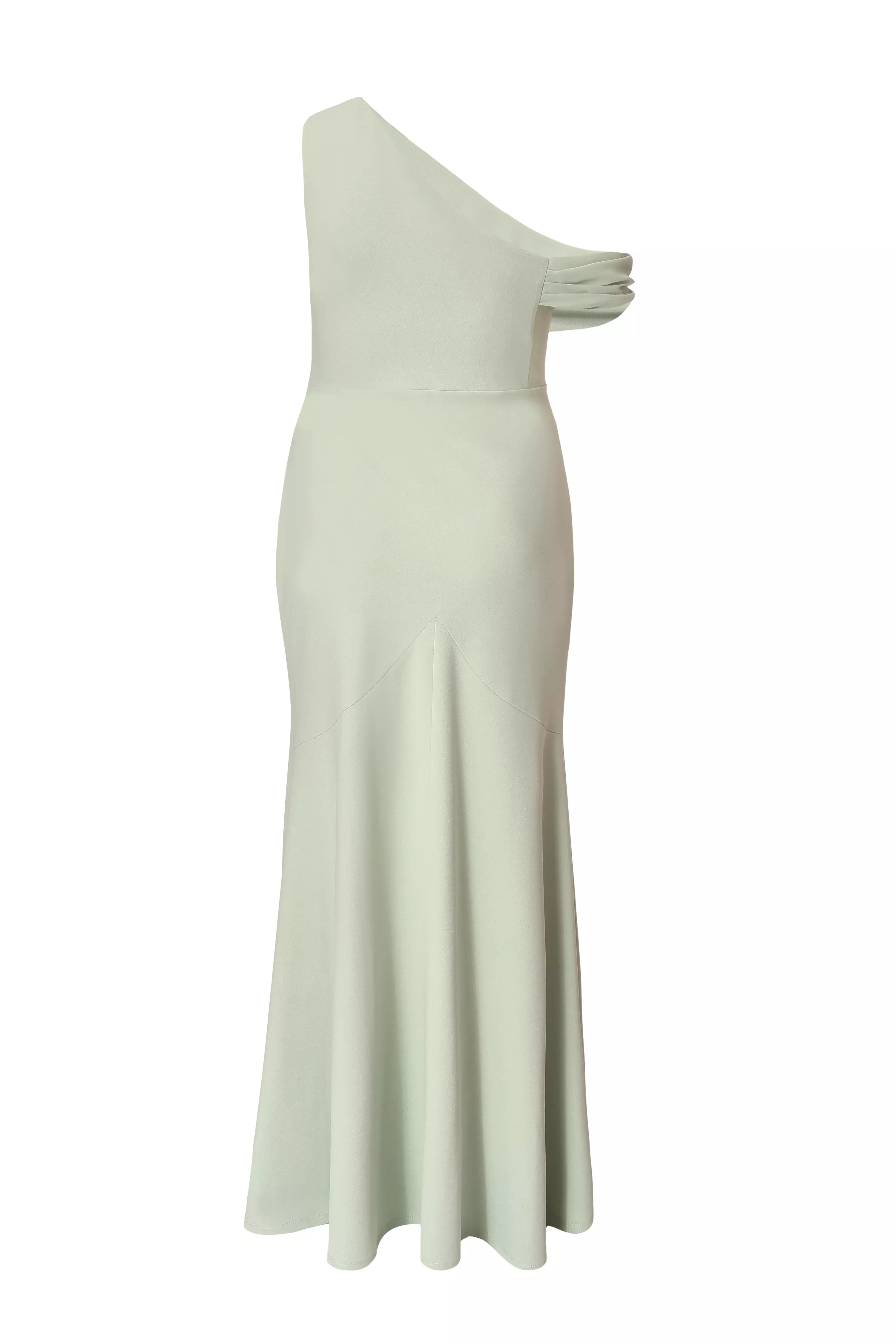 Curve Sage Asymmetric Cowl Neck Maxi Dress