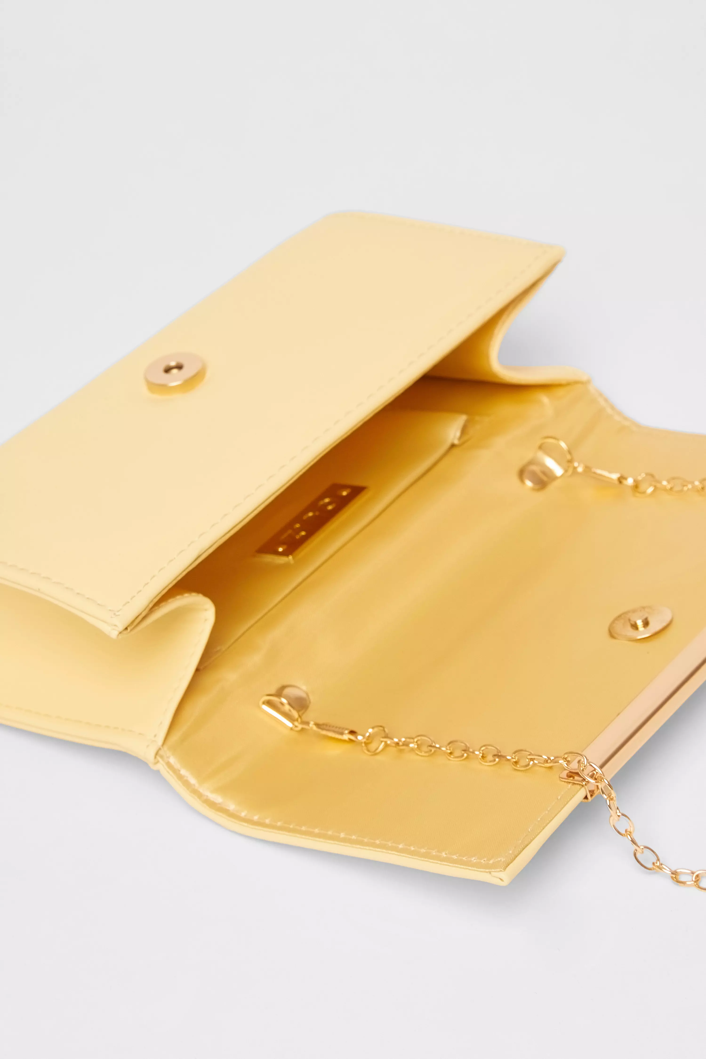 Yellow Long Clutch Bag