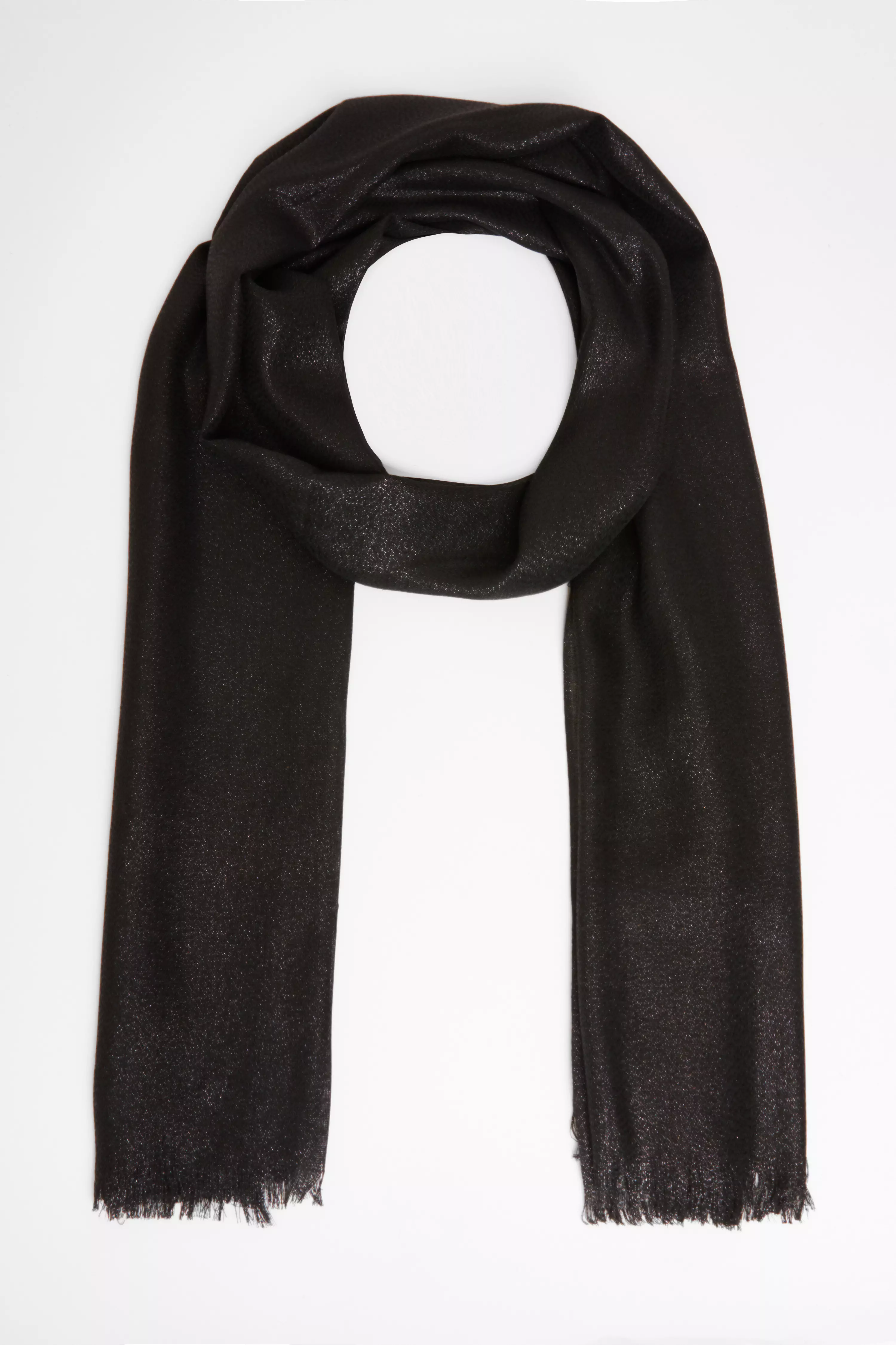 Black Shimmer Scarf