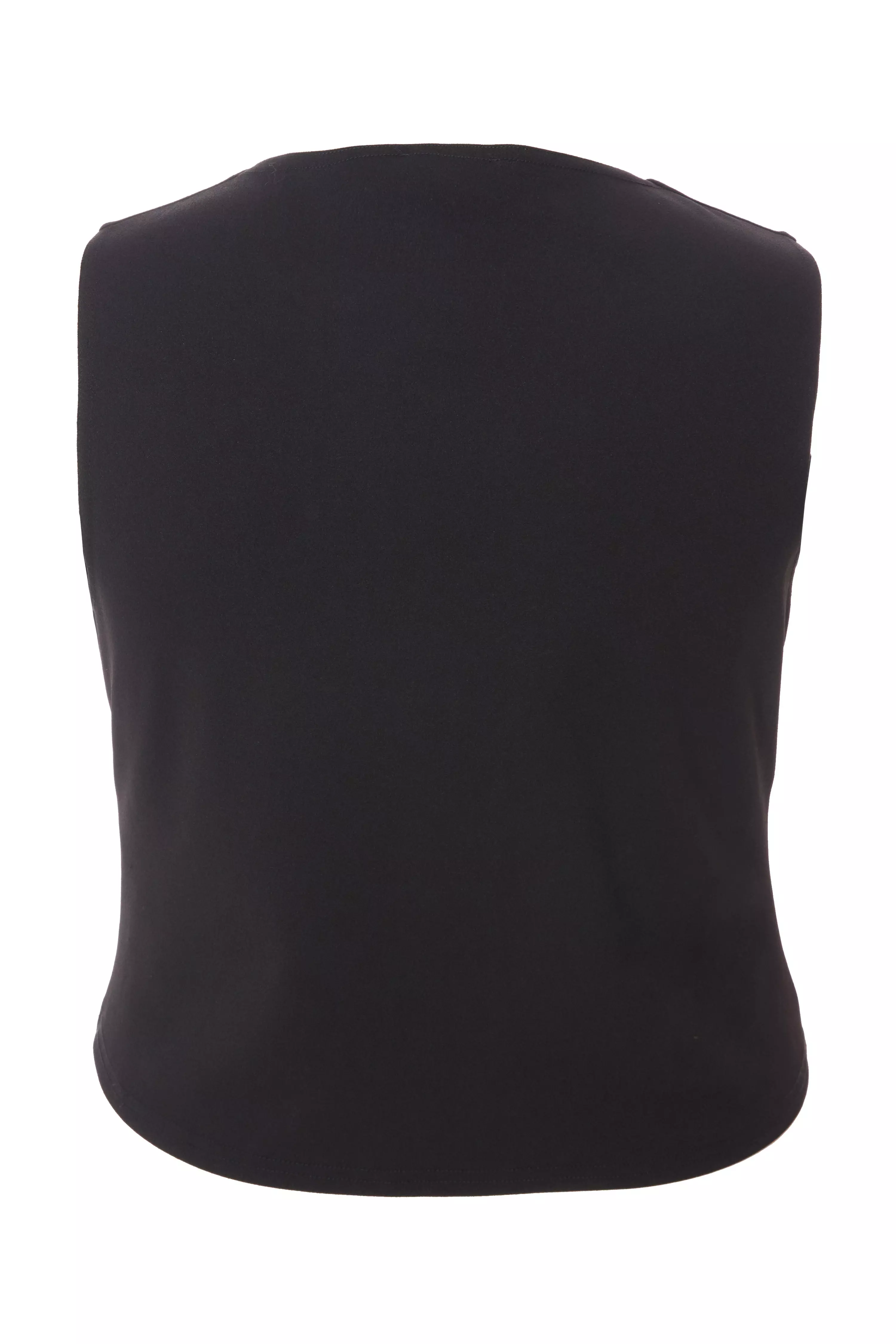 Curve Black Waistcoat