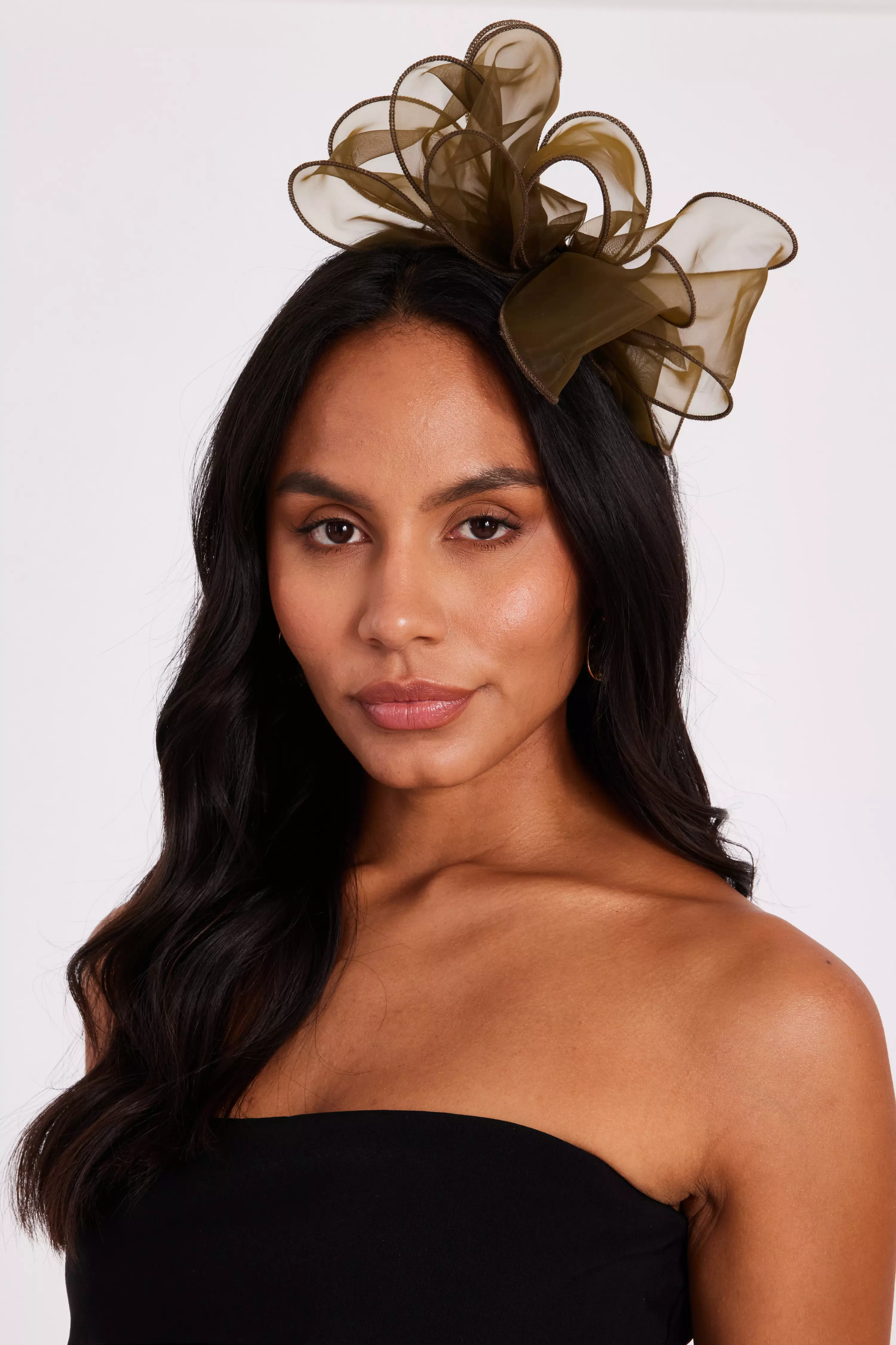 Khaki Loop Headband Fascinator