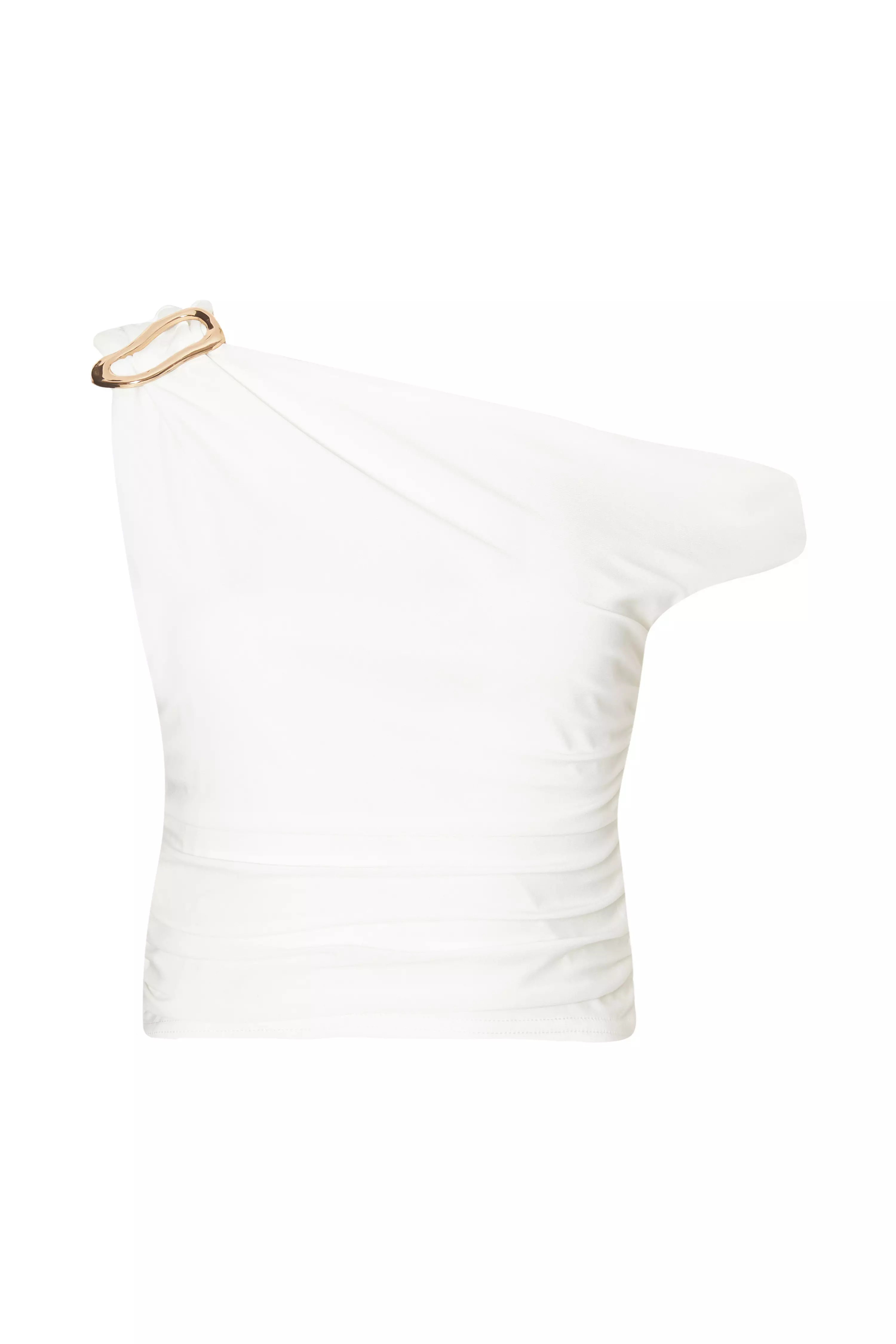 Cream Drop Sleeve Top