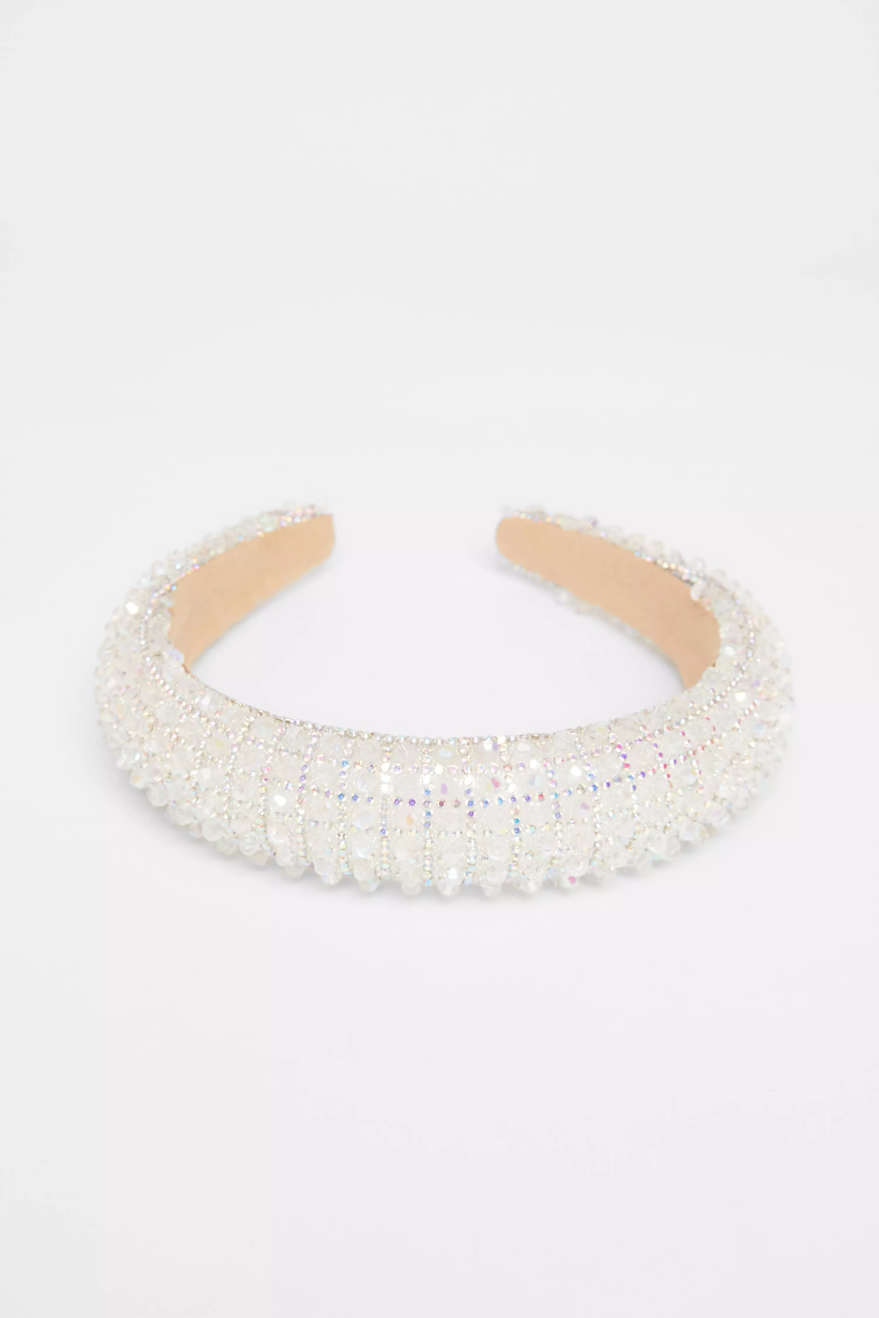 White Diamante Chunky Headband