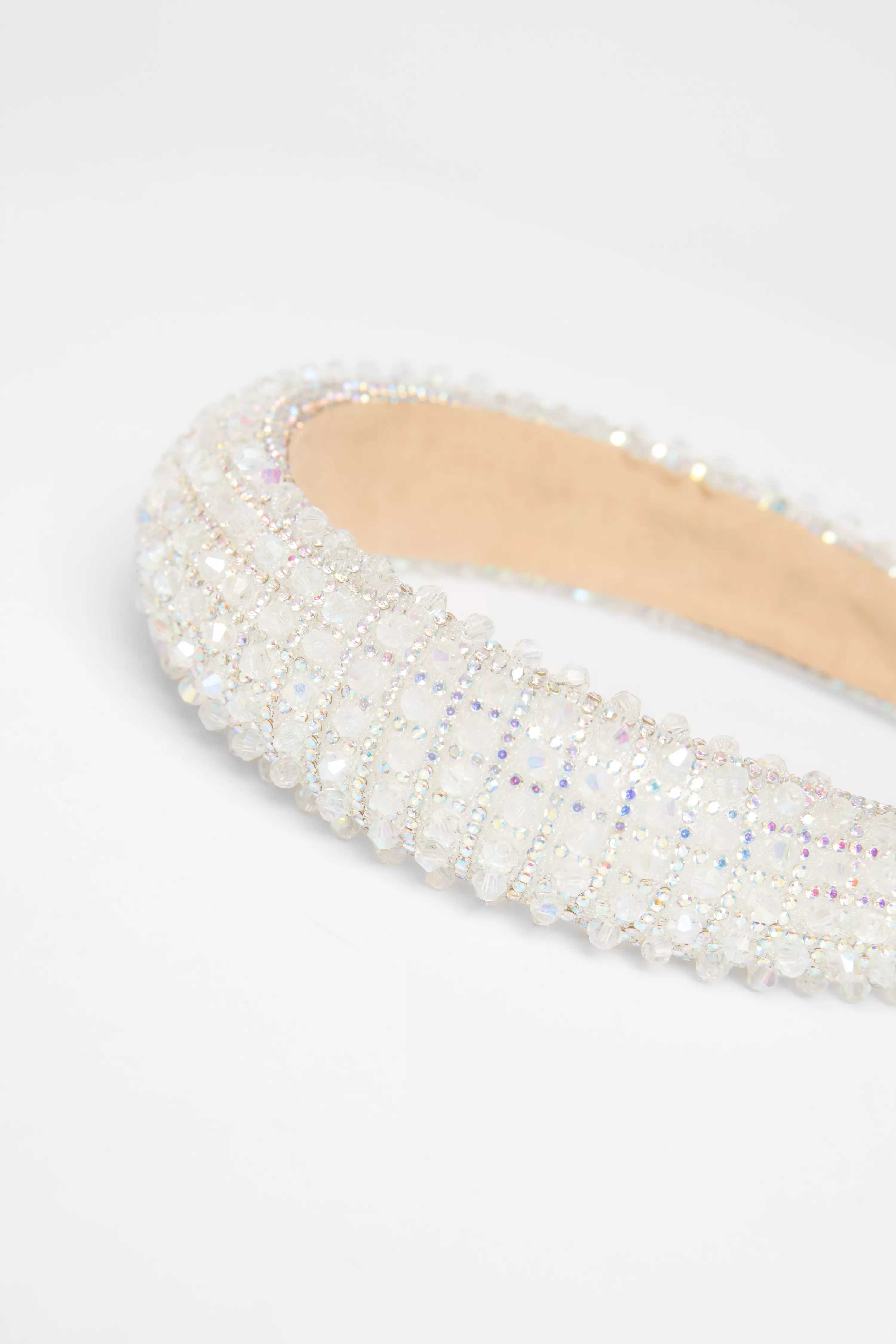 White Diamante Chunky Headband