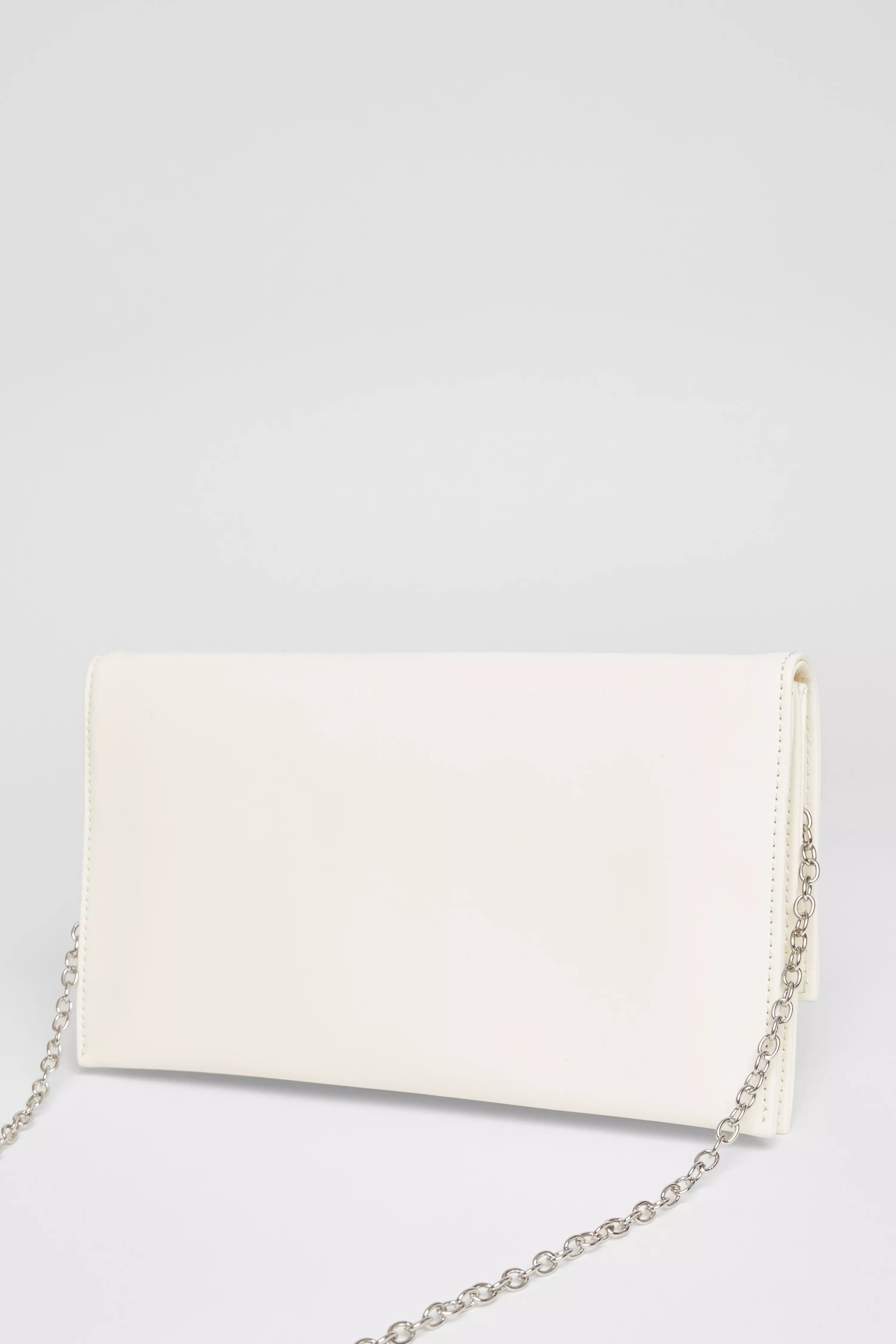 White Fold Over Envelope Bag 
