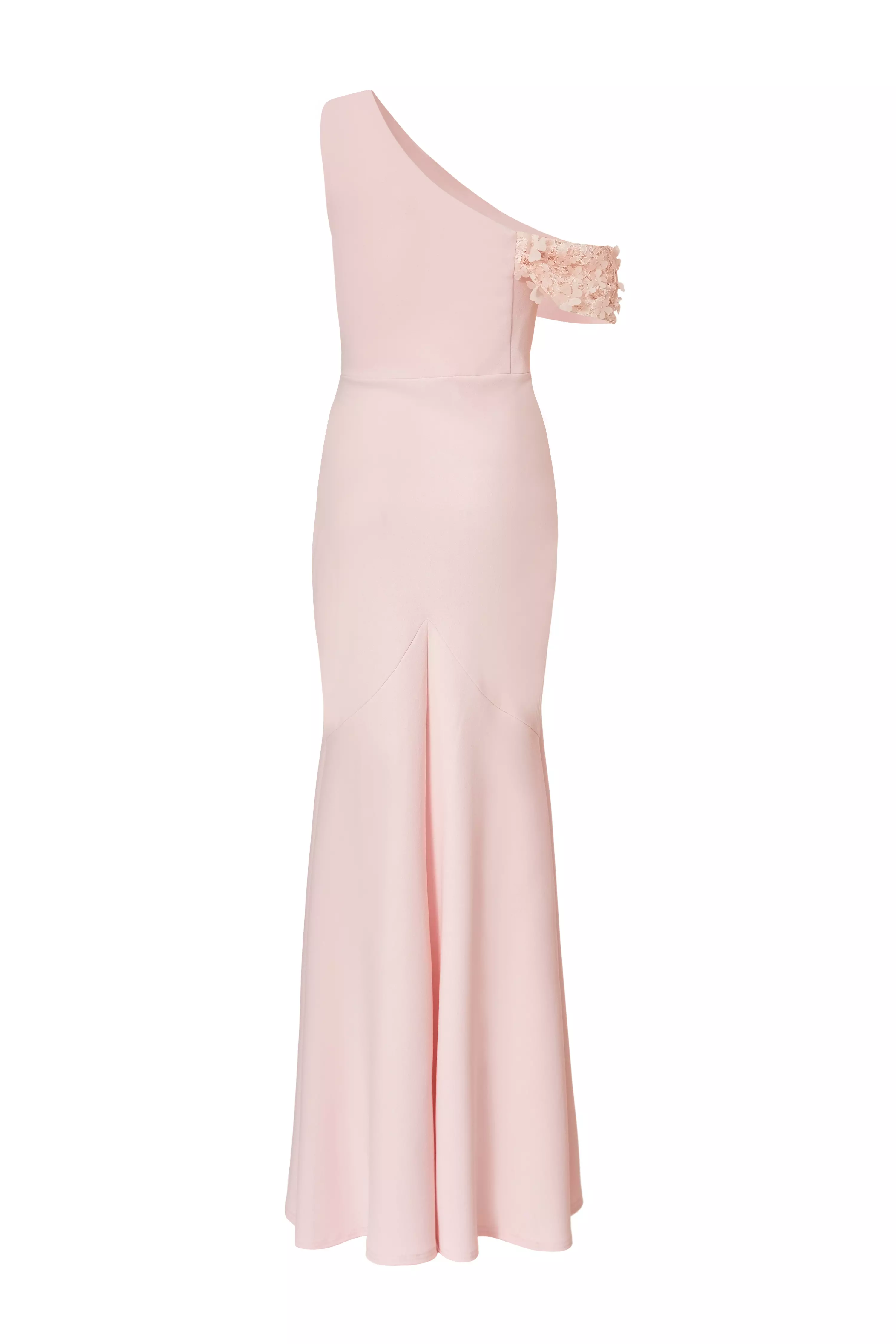 Pink Floral Drop Sleeve Maxi Dress