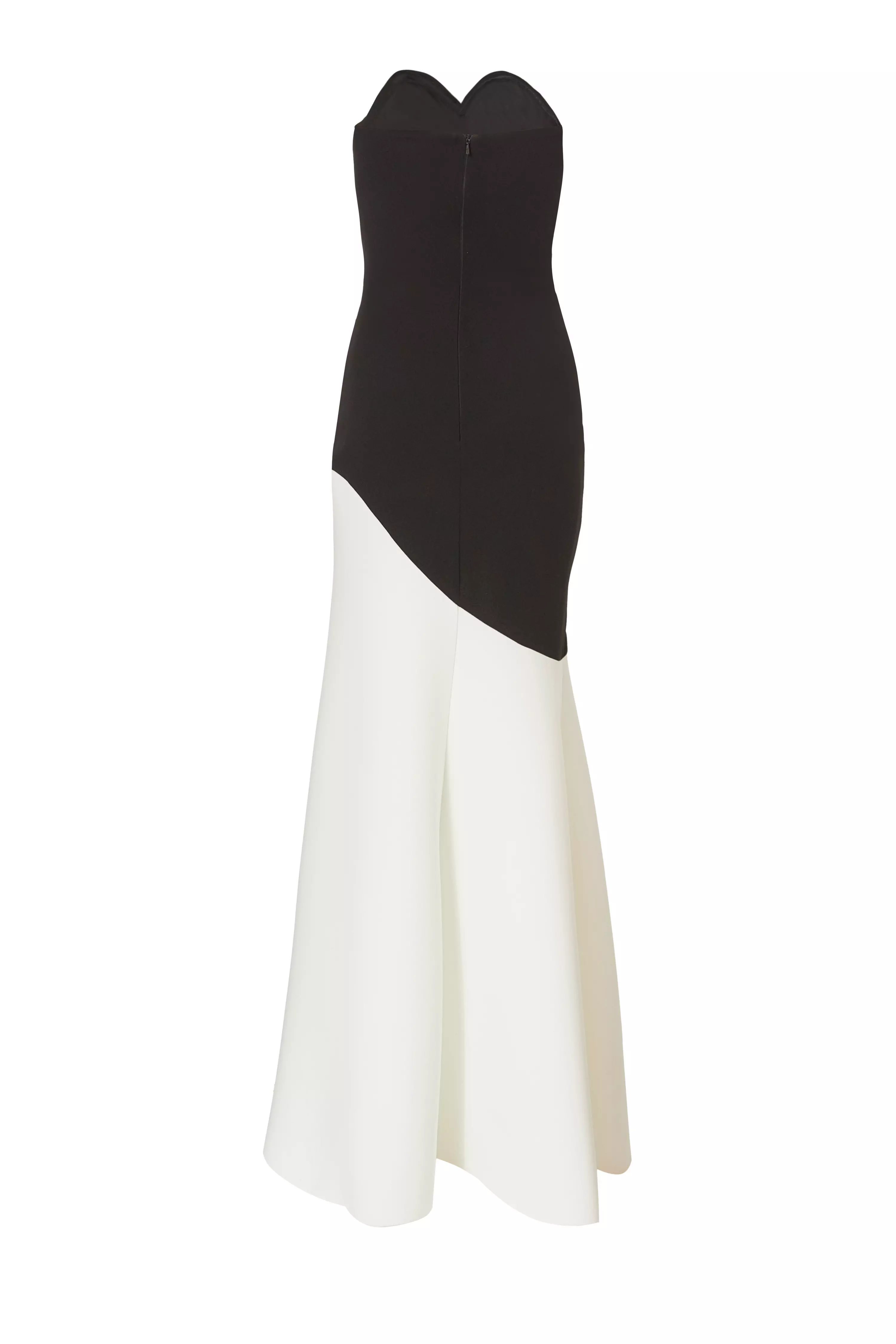 Black Contrast Maxi Dress