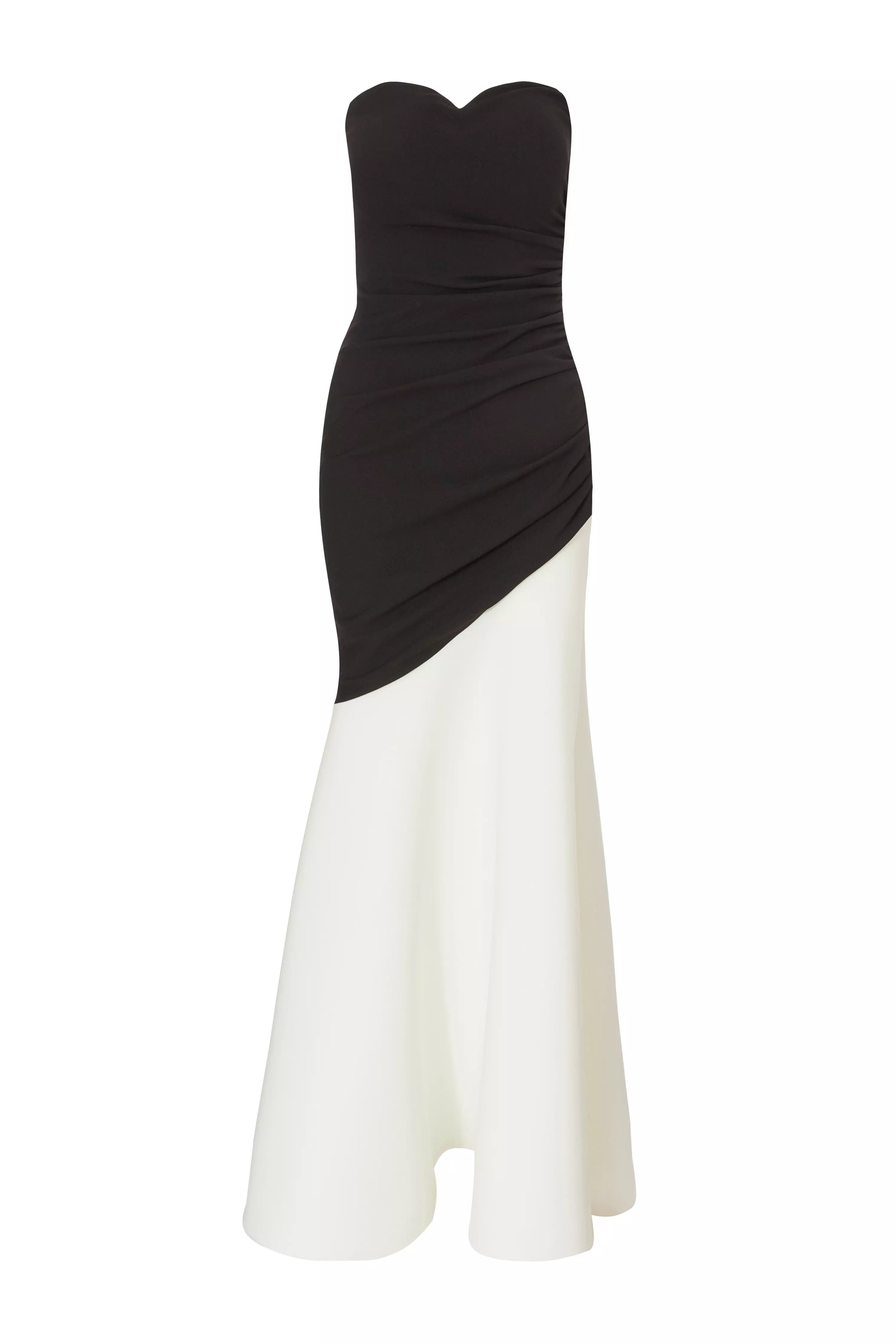 Black Contrast Maxi Dress