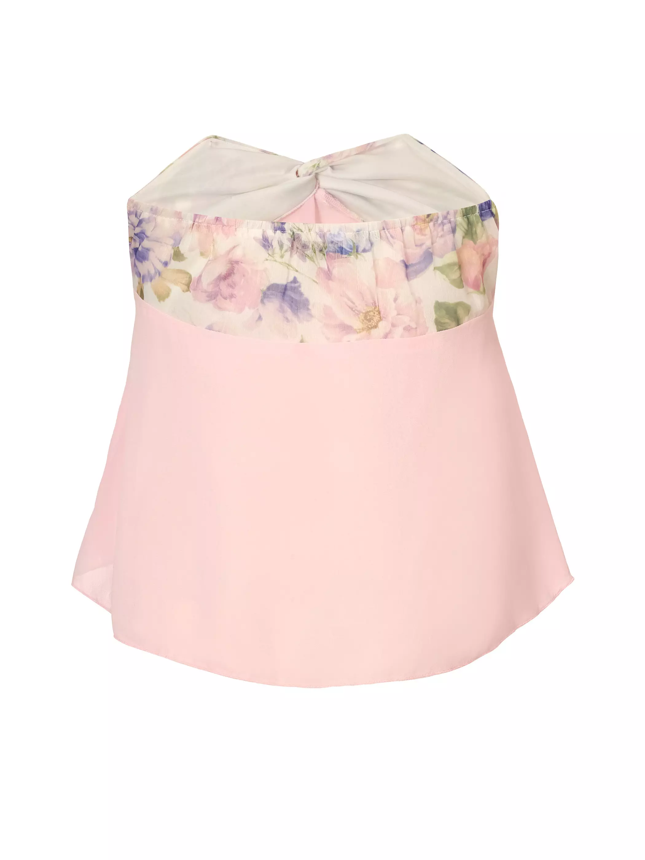 Baby Pink Floaty Bandeau Top