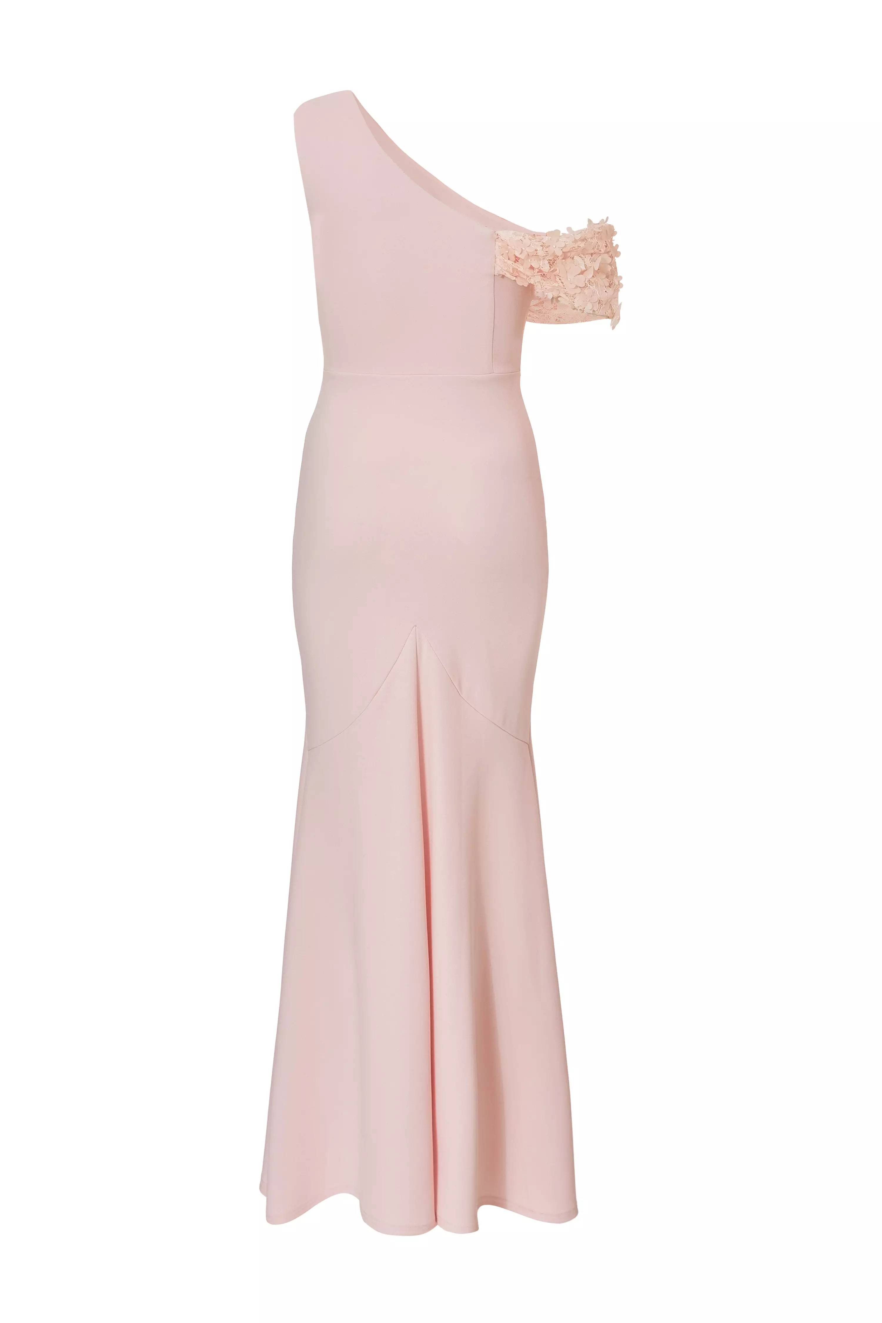 Petite Pale Pink Floral Maxi Dress