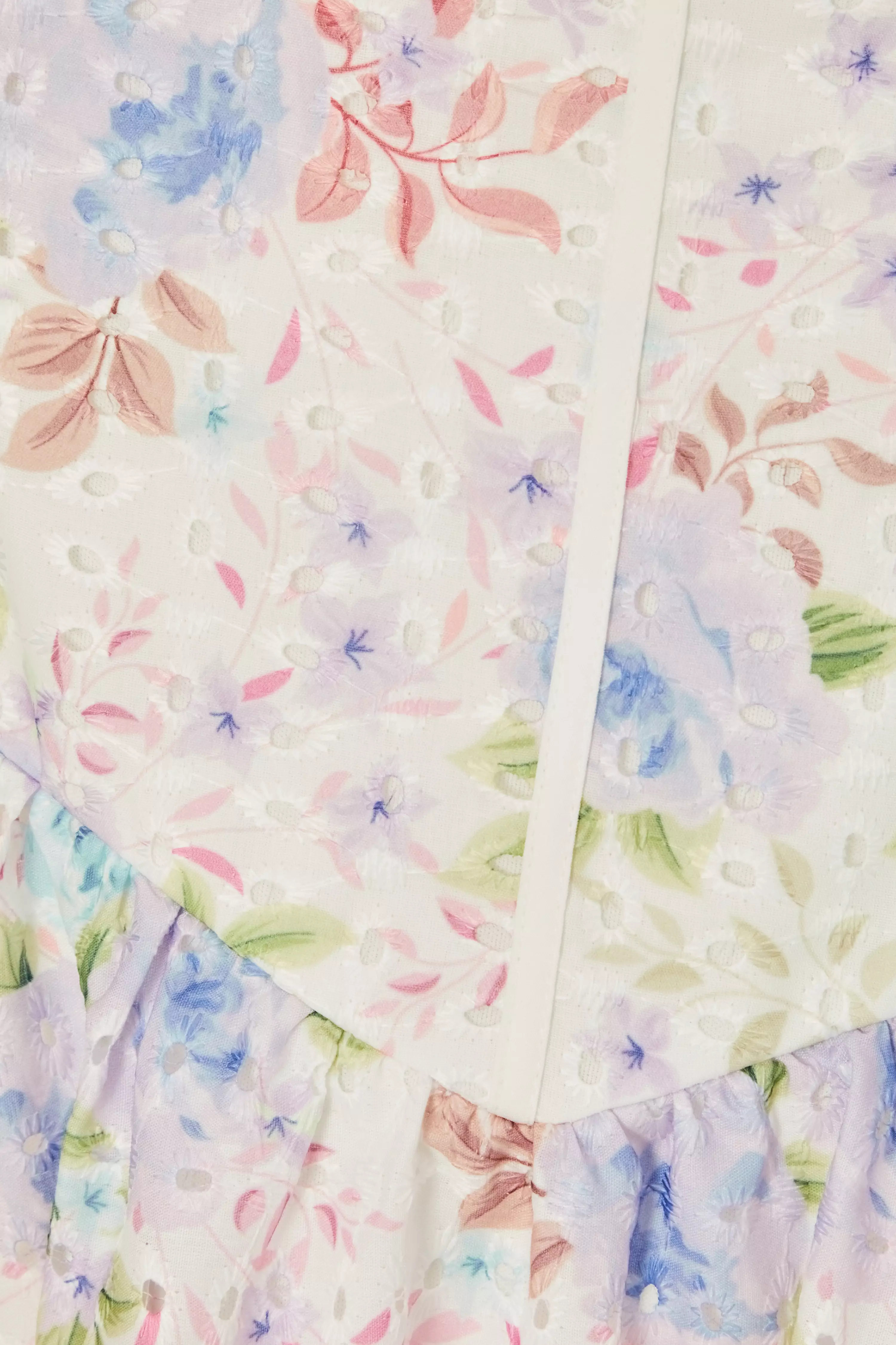 Curve Floral Embroidered Midi Dress