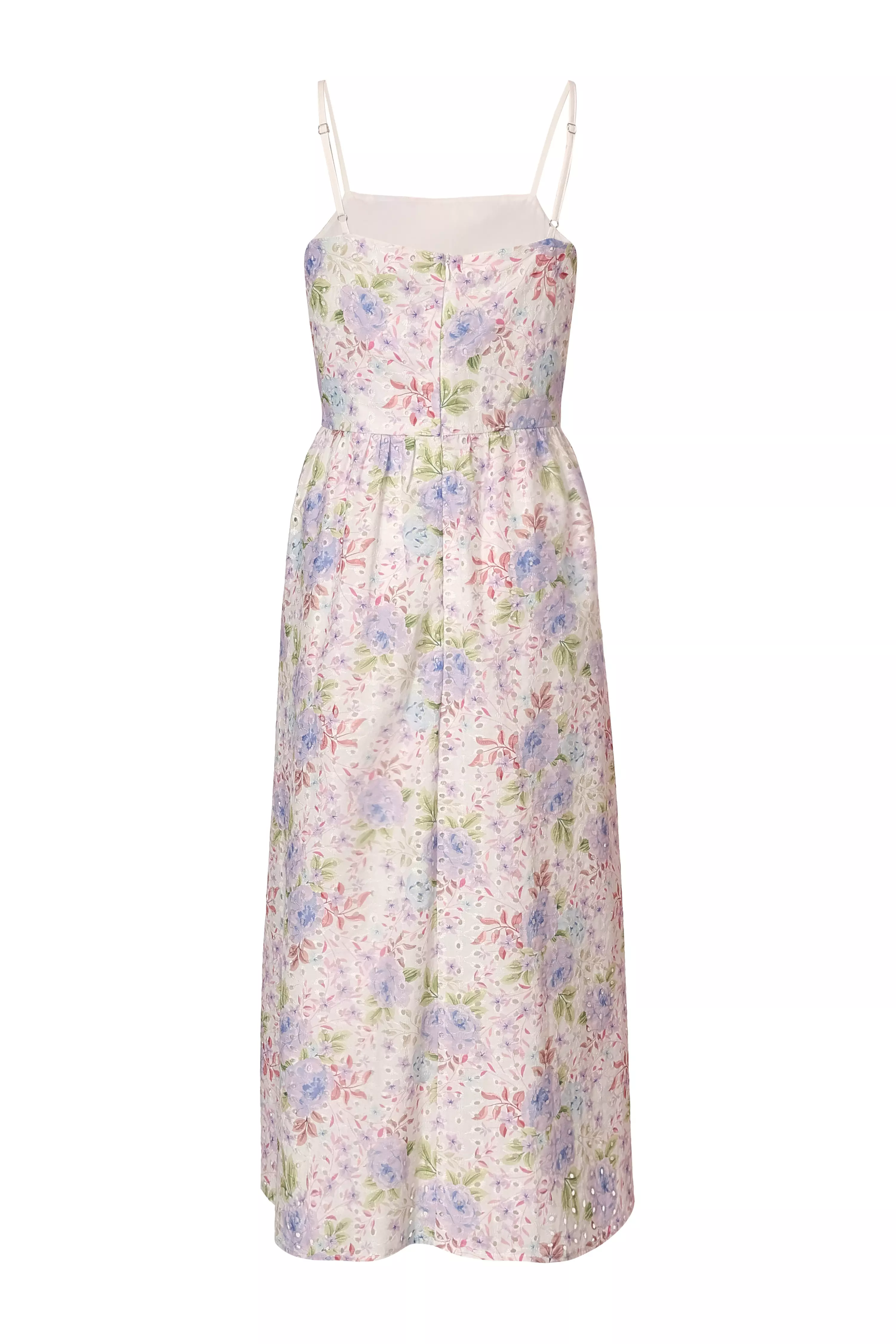 Floral Embroidered Midi Dress