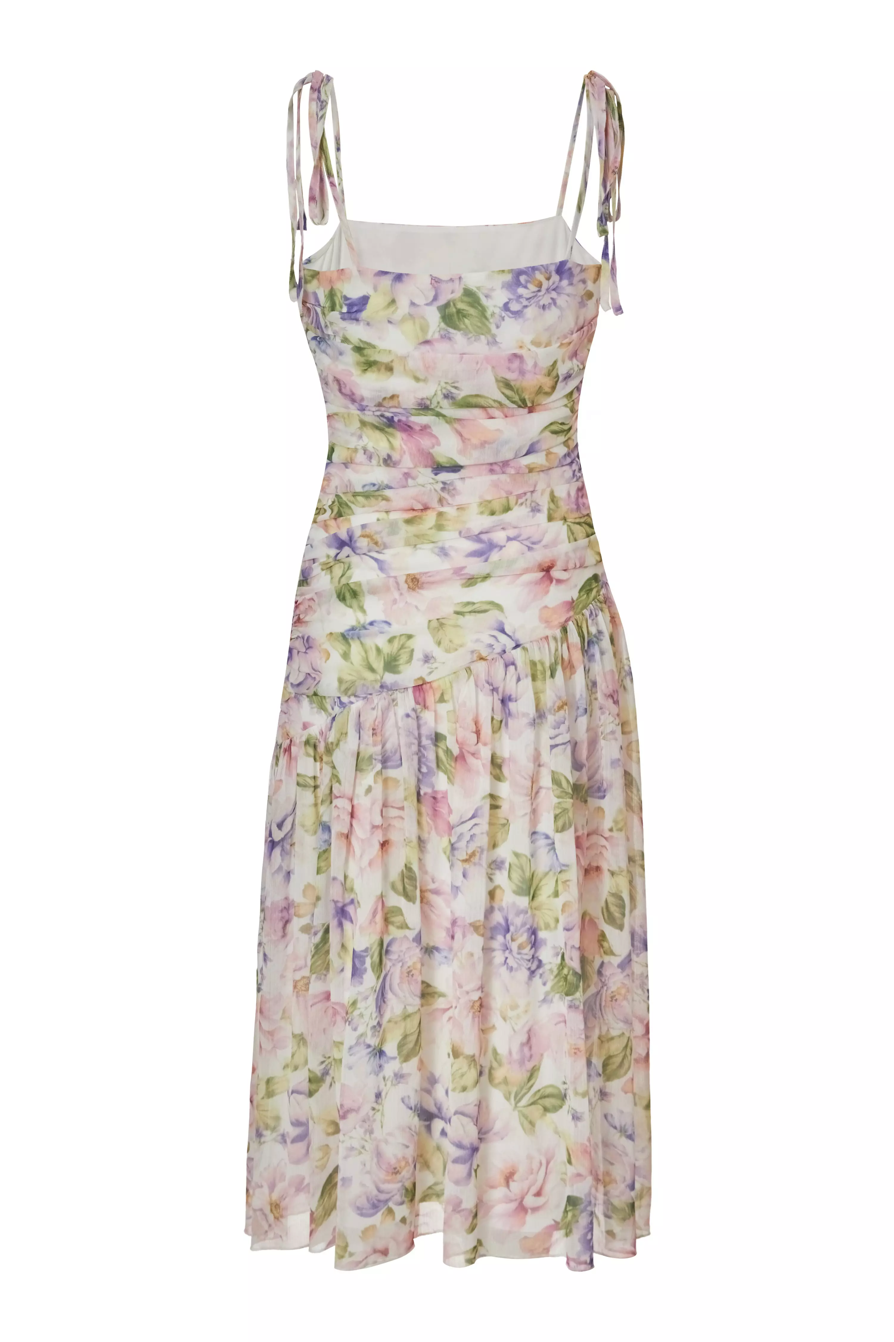 Petite Chiffon Floral Midi Dress