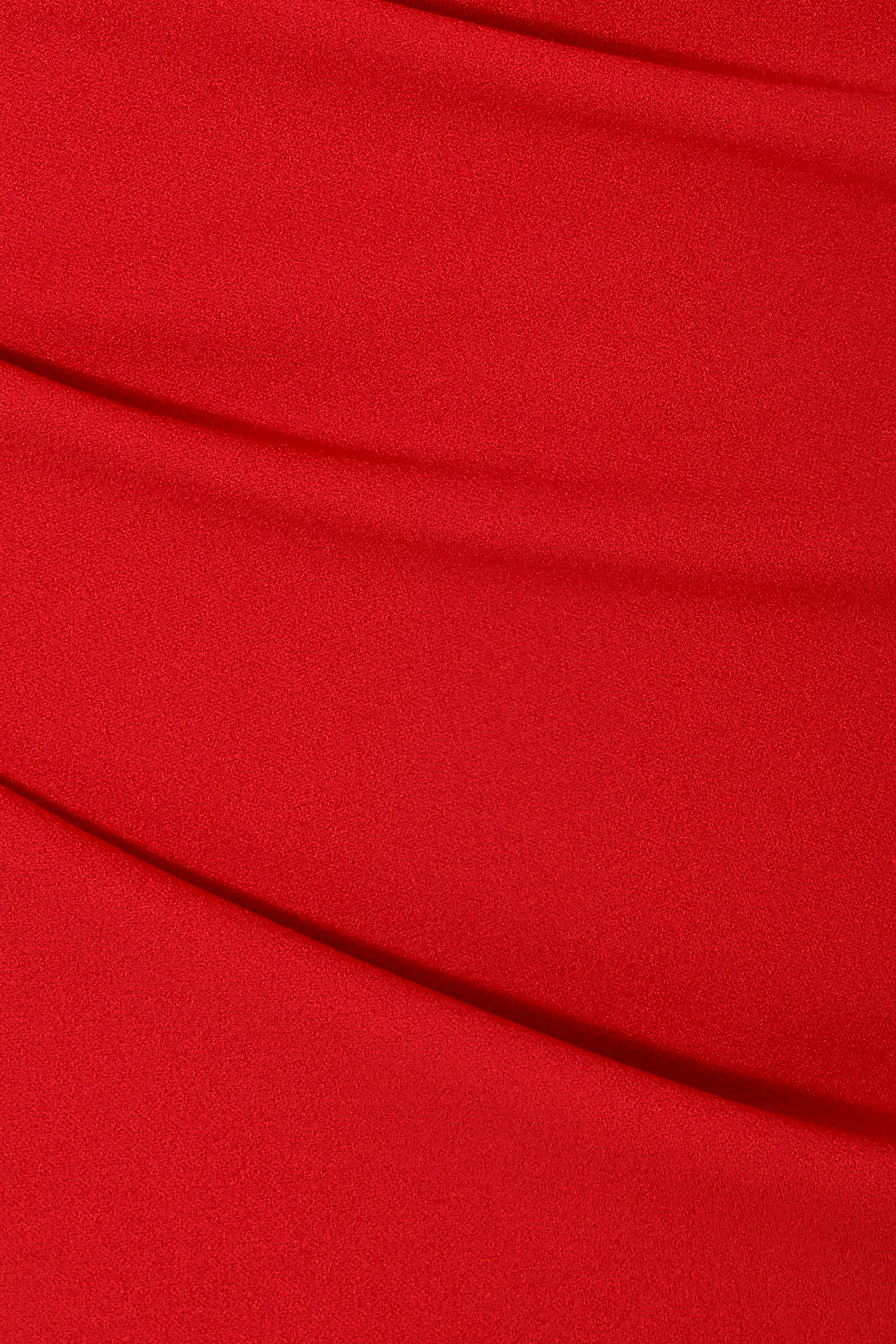 Petite Red Bardot Maxi Dress