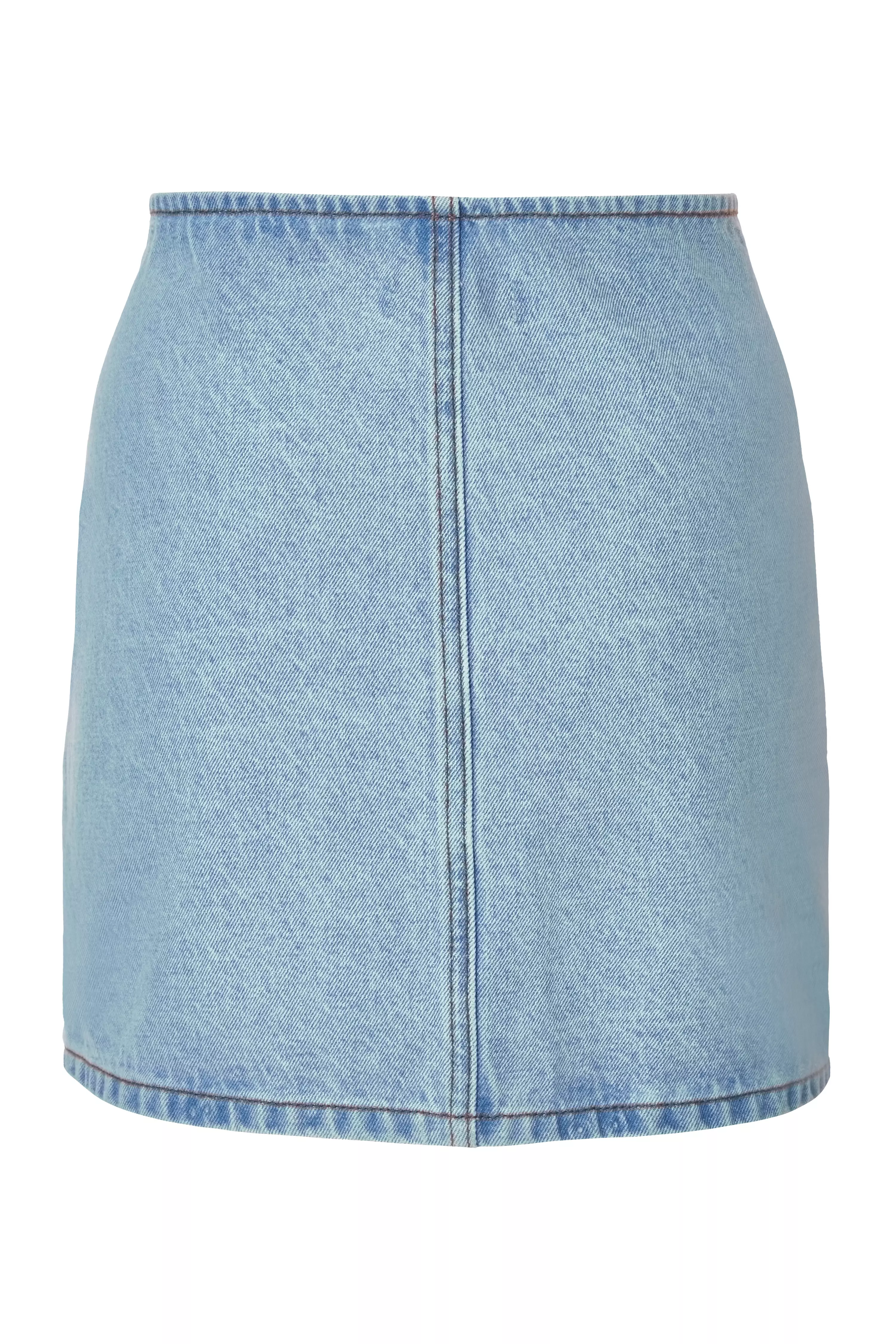 Denim Bow Detail Skirt