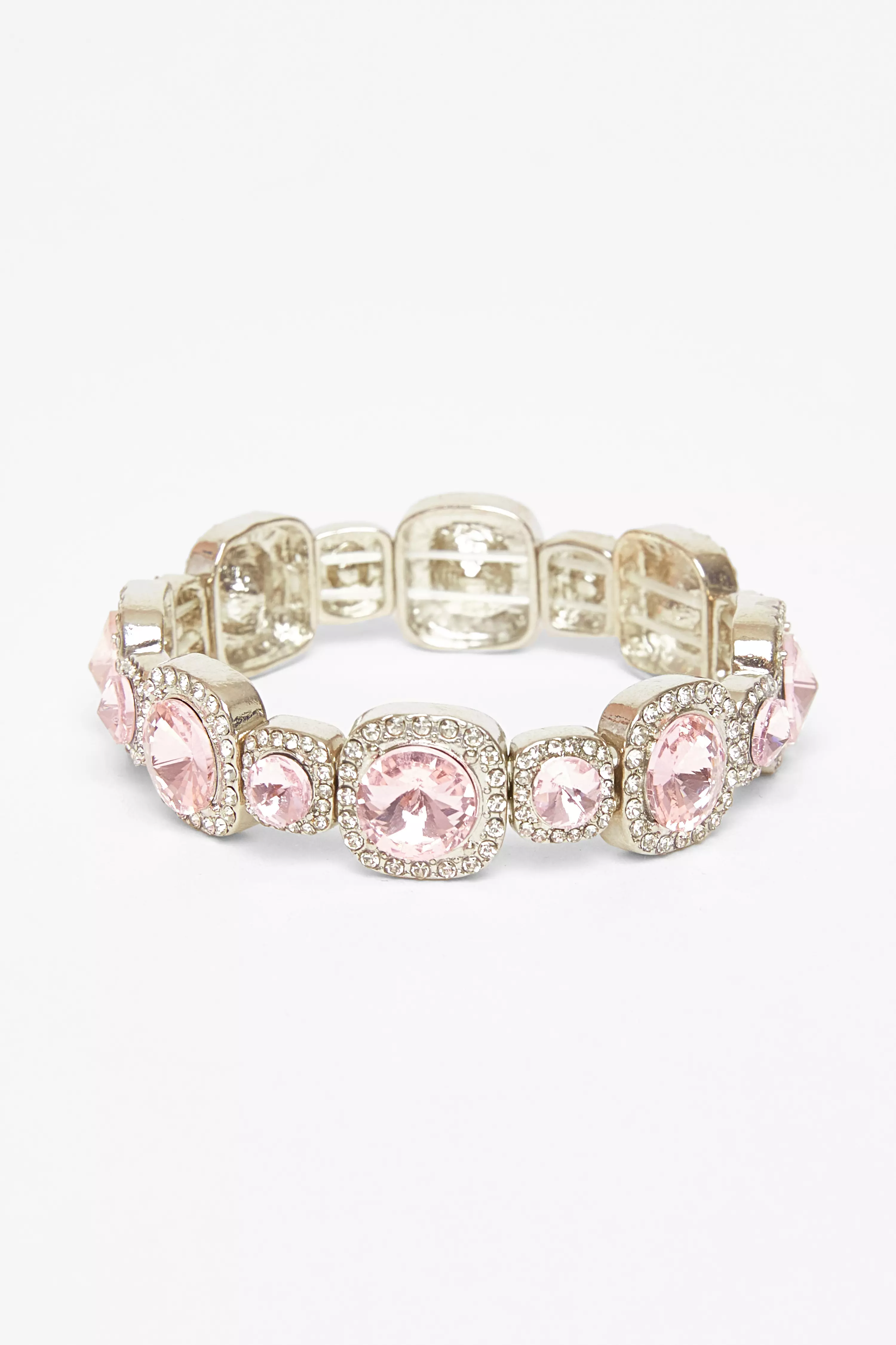 Pink Jewel Stretch Bracelet