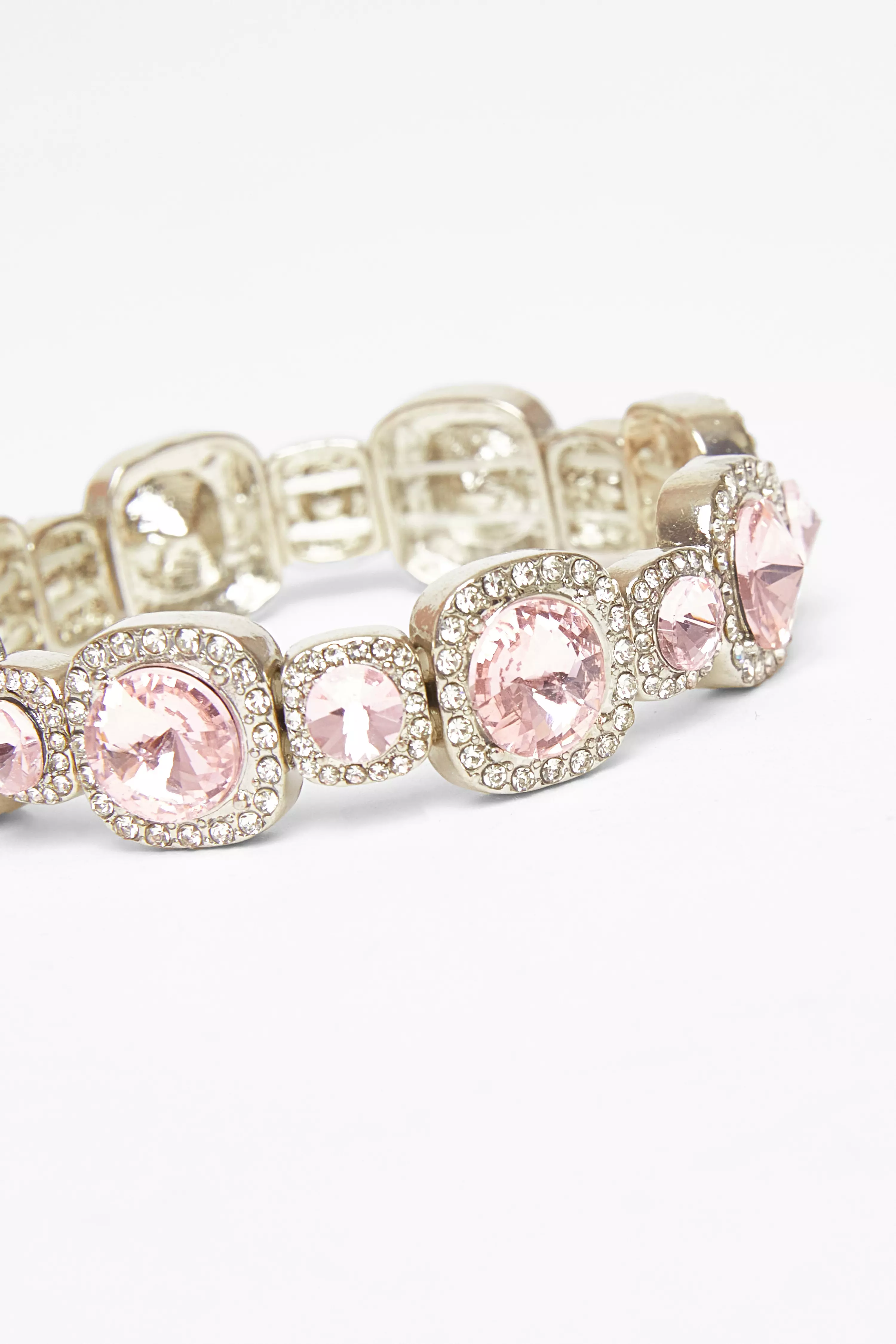 Pink Jewel Stretch Bracelet