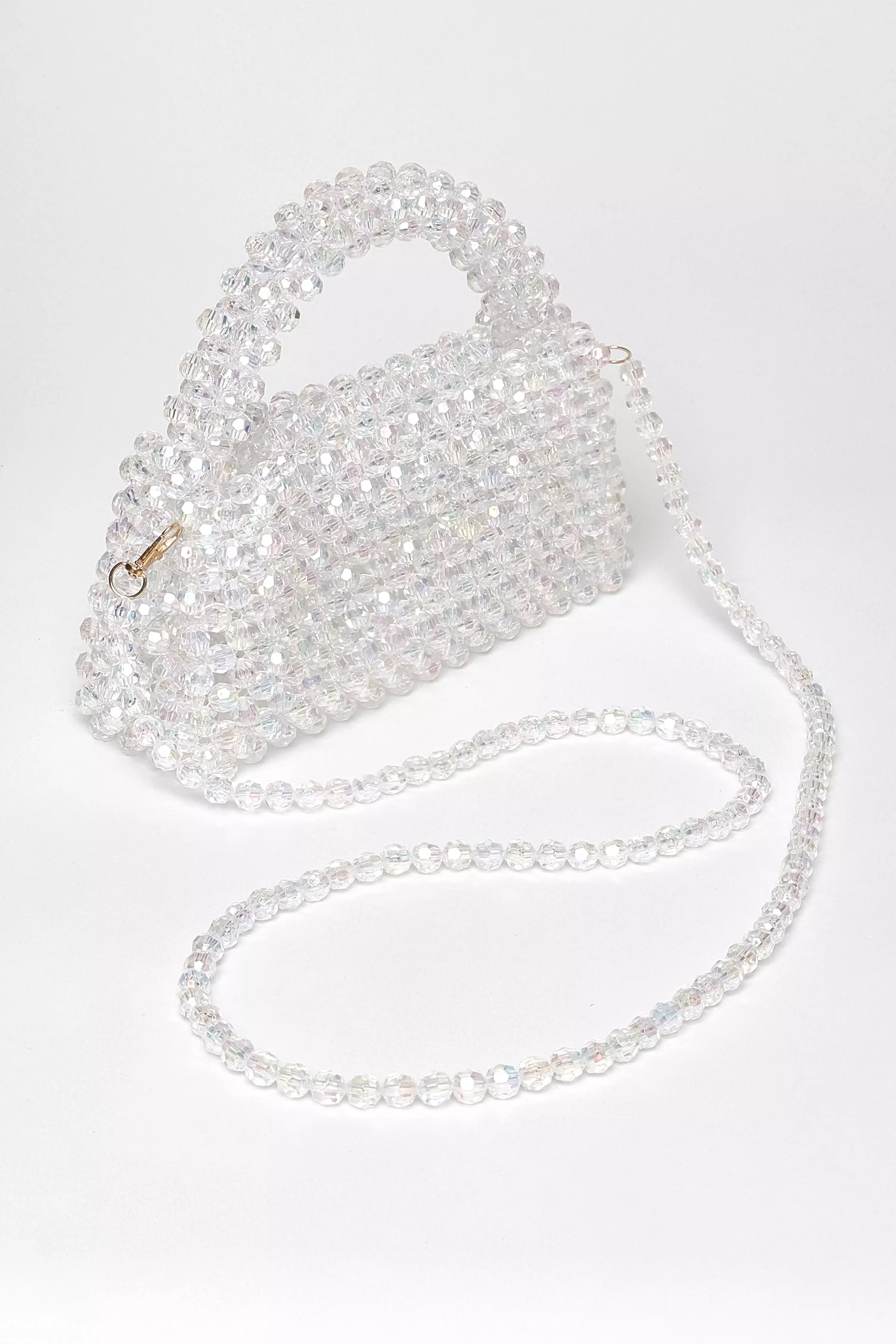 Iridescent Mini Top Handle Bag