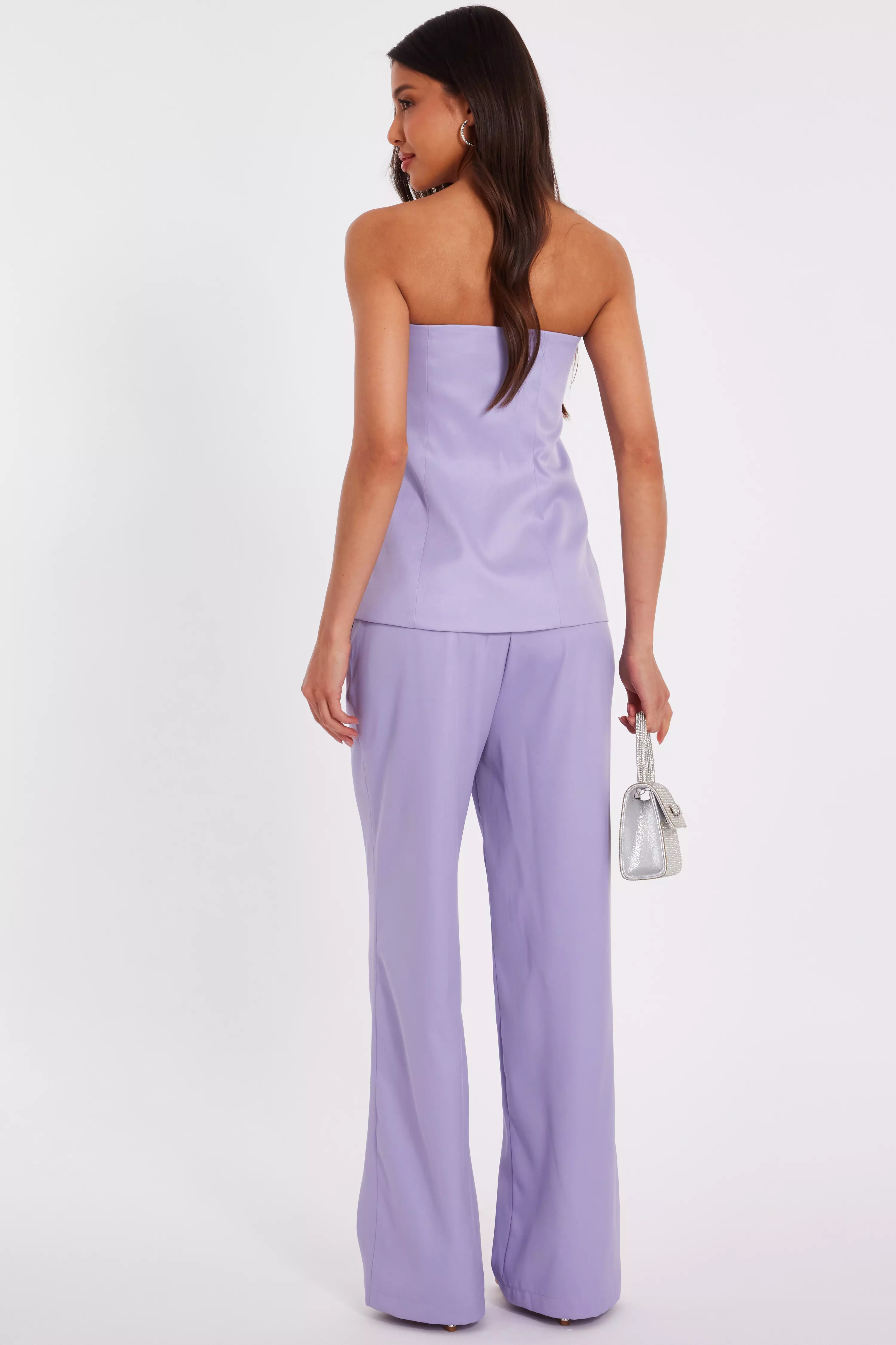 Lilac Woven Bandeau Waistcoat