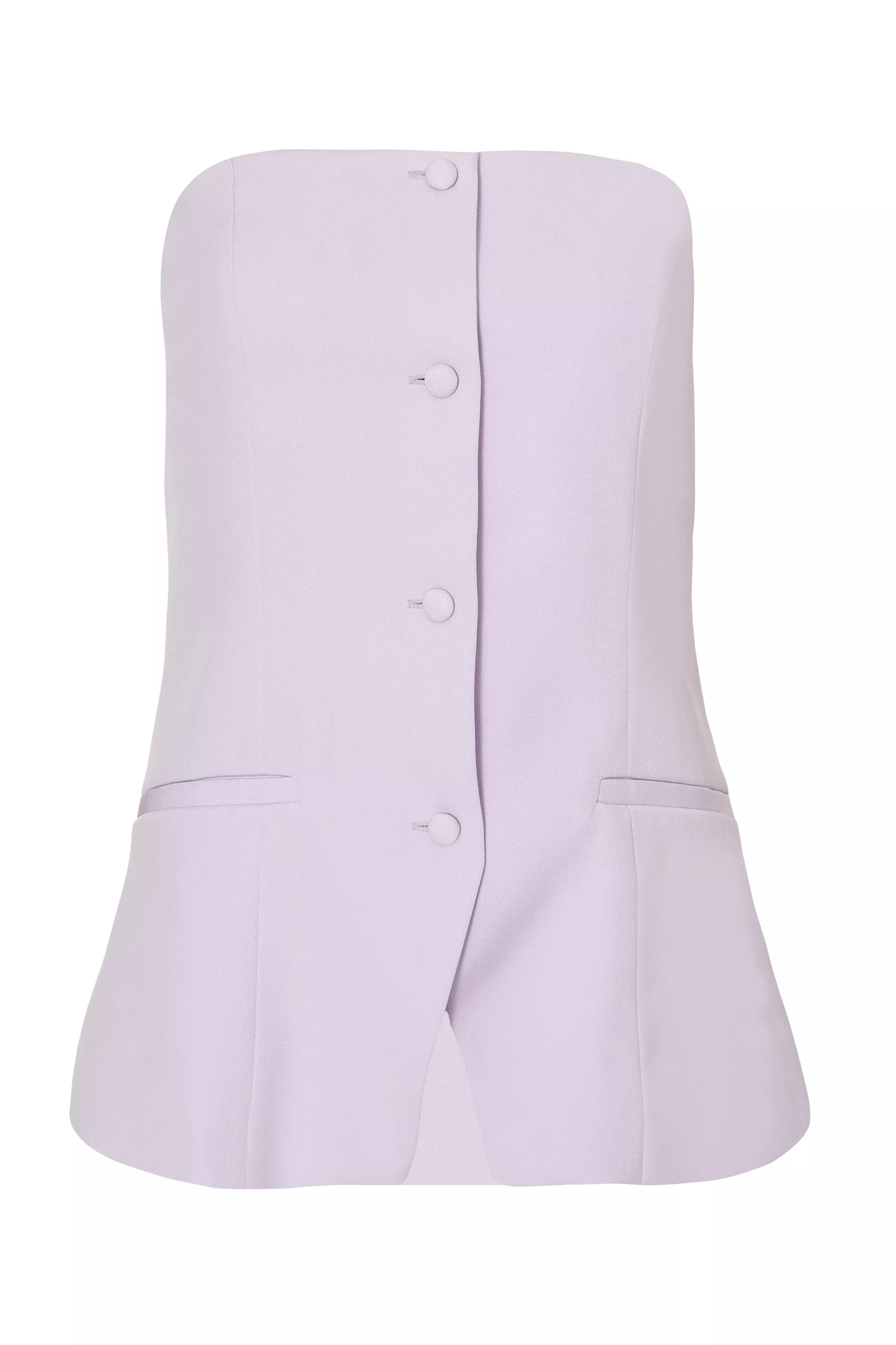 Lilac Woven Bandeau Waistcoat