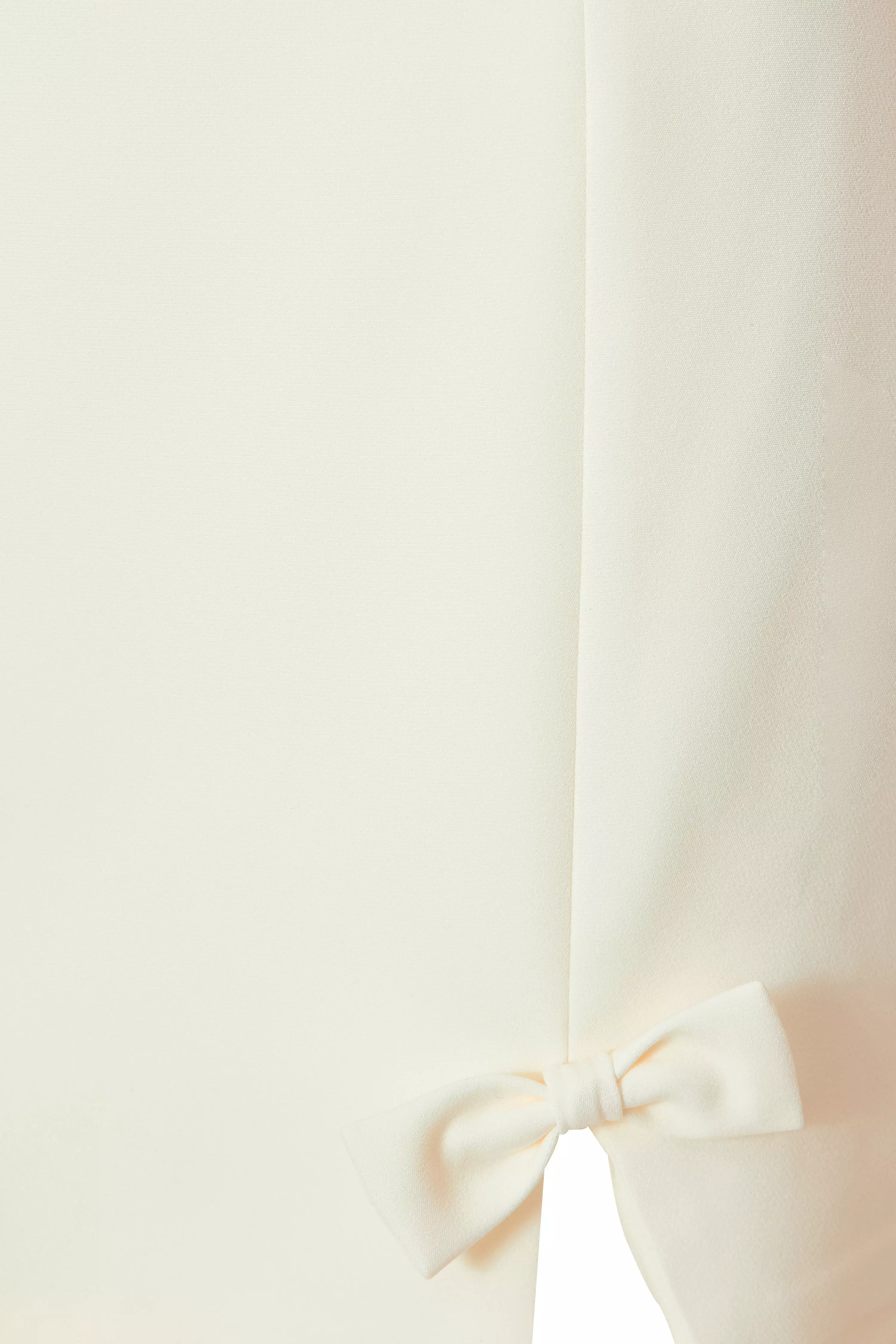 Cream Bow Detail Skirt