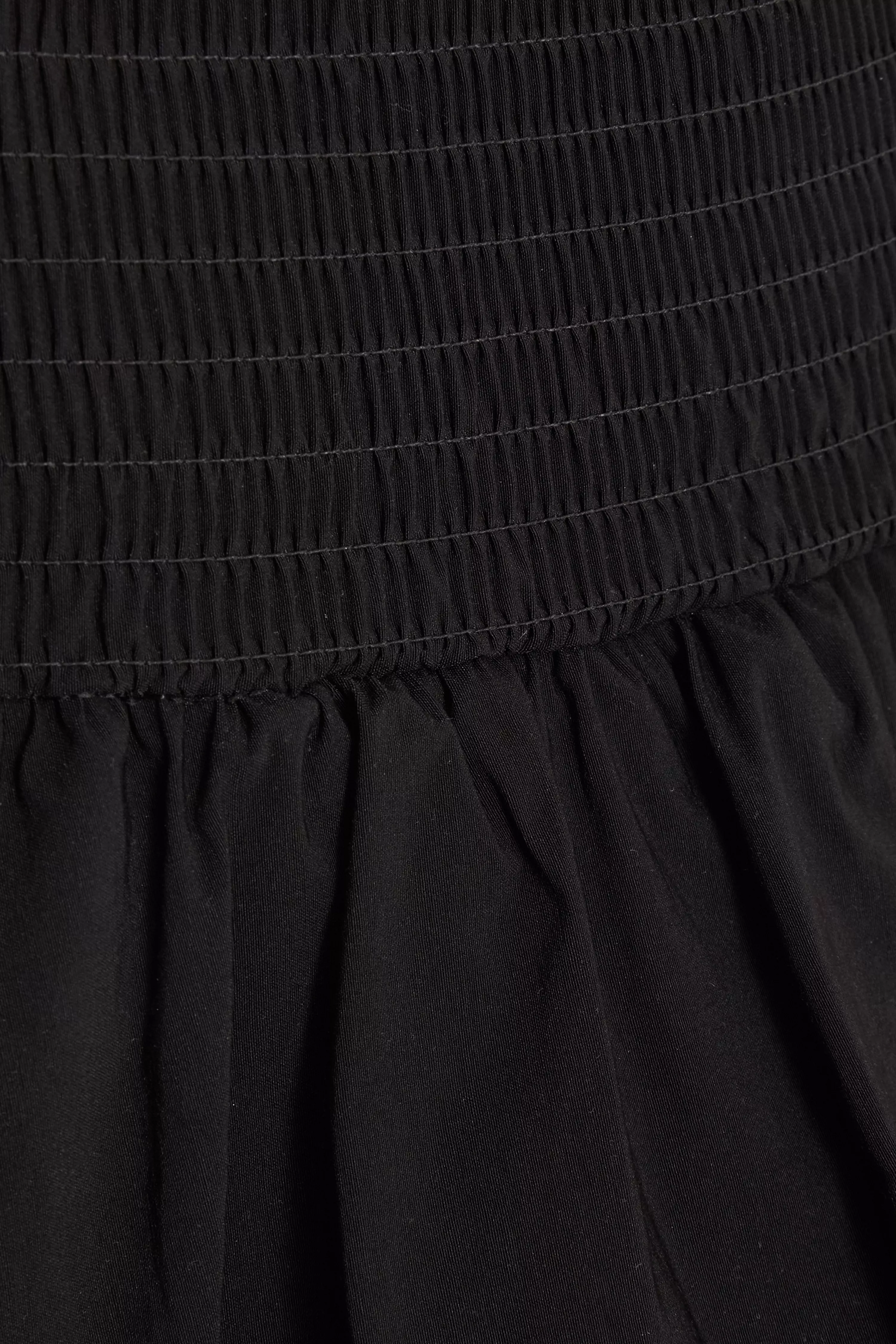 Black Bubble Hem Mini Skirt
