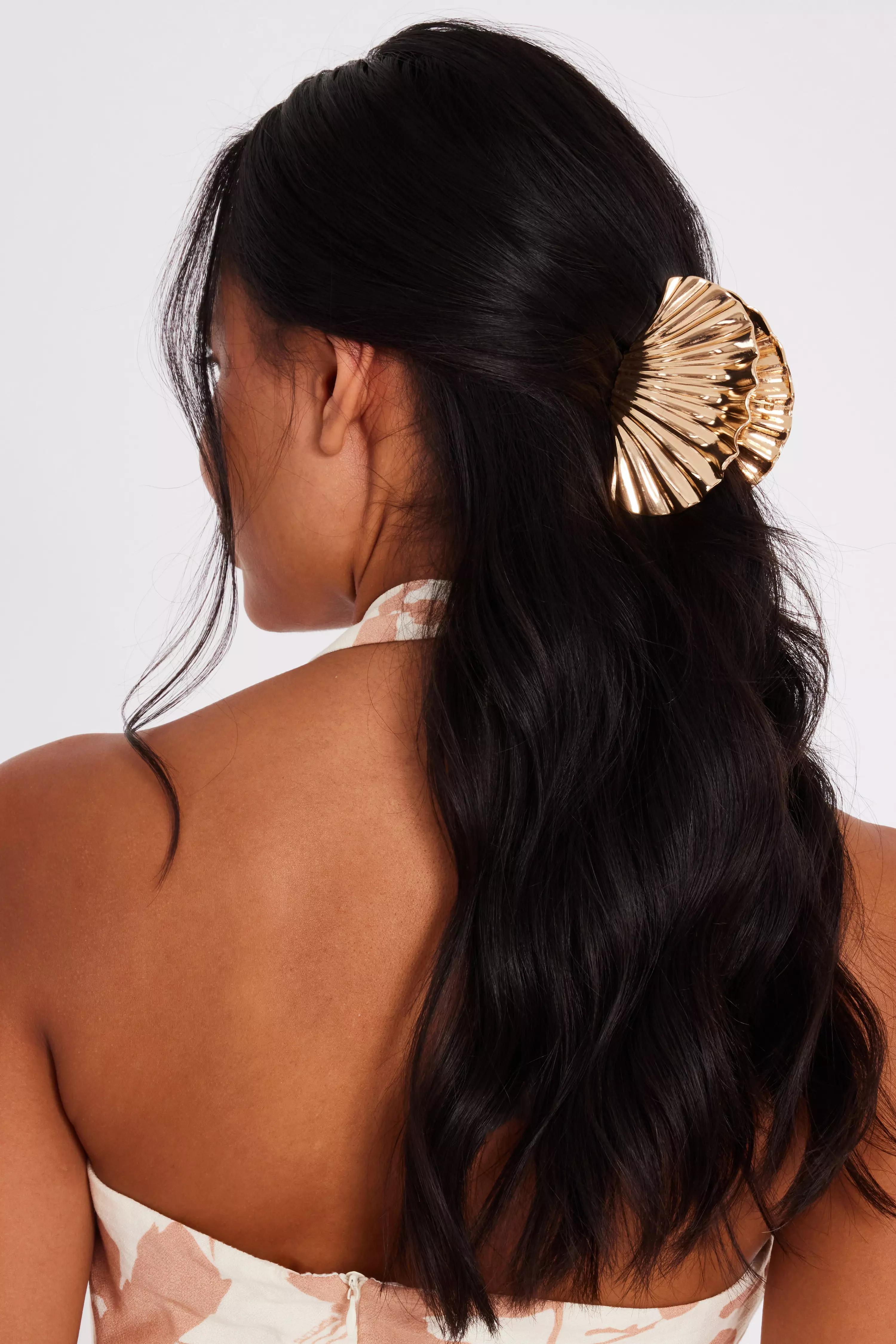 Gold Shell Hair Claw